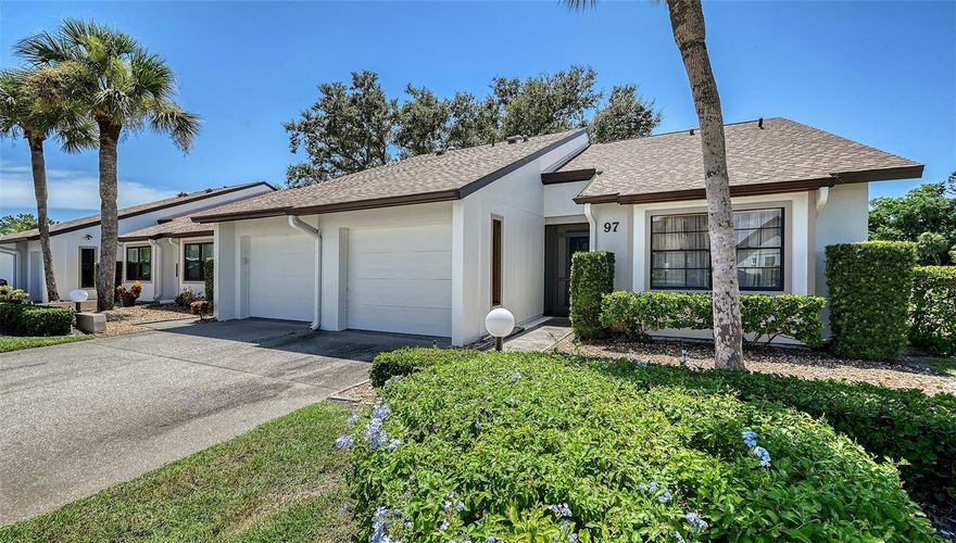 Welcome to Fairways of Capri. Rarely available, this 3BR 2B has been beautifully maintained.  Open & airey.  The kitchen has white cabinetry, white tile backsplash, Recessed lighting, and has been updated featuring newer stainless appiances, corian counters, tile floor and new skylight.  The glassed enclosed Florida room is a wonderful place to gather and enjoy the serence setting overlooking the golf course.  Recent upgrades include newer roof 2021, brand new A/C (7/2025), and exterior paint.  Conveniently located to the clubhouse and community pool.
Golf membership is not mandatory, but available.  Close to beaches, downtown Venice, fine dining, shopping and all medical facilities.  Come and enjoy maintenance free living at its best!  Available turnkey furnished.