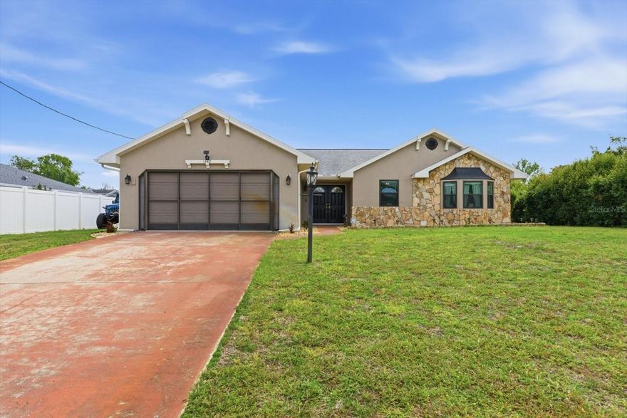 Welcome to your private Florida oasis, located in the heart of Spring Hill with NO HOA and NOT in a flood zone! This stunning 2-bed, 2-bath home is packed with high-end updates and unique features.  You have to see it to believe it!

Step inside to an open floor plan with soaring high ceilings. The heart of the home flows seamlessly into the expansive screened lanai, featuring a large covered patio with dual ceiling fans, a sparkling pool with a recently added heater, and a brand new stamped concrete deck (2025) . All  overlooking your private backyard oasis, fully enclosed by a combination of lush privacy hedges and wrought iron-style aluminum fencing.

The primary suite is a true retreat, featuring its own private exterior entrance, a walk-in closet, and a beautifully updated bathroom with a quartz vanity and a spa-like tiled shower. The seller has expanded the primary suite to maximize space and create an even more comfortable and versatile retreat.

The second full bathroom is a masterpiece of modern design, completely renovated with a double vanity, a backlit LED mirror, stylish dark fixtures, a barn door entrance, and a custom walk-in shower with a rainfall head and glass bypass doors.

Peace of mind is included! Major updates include a New Roof (2020), Exterior Paint (2022), Upgraded Attic Insulation & Ducts (2023), and Septic Pumped (2026).

Come see this home and discover all of its wonderful features for yourself.  This one will not last!


Please note: The following items do not convey: all refrigerators (kitchen, primary suite, living room), kitchen oven/range, washer, and dryer.