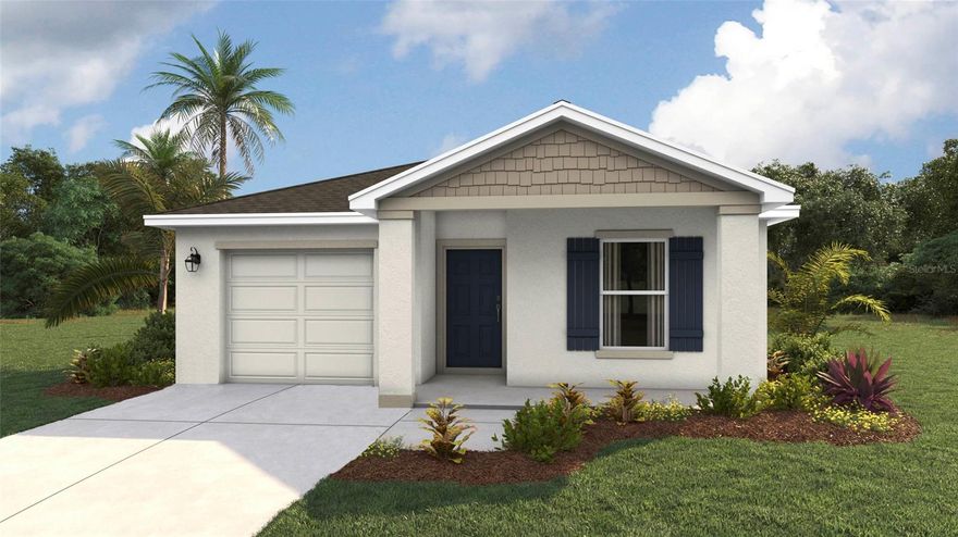 Under Construction. Receive up to $15,000 towards closing costs & $5,000 towards upgrades + special interest rates with the use of our preferred lender – NOW through 03/31. The Alford is a one-story home that balances style, space, and comfort. Offering 5 bedrooms, 2 bathrooms, and 1,739 square feet, this floor plan provides plenty of room for families of all sizes. Its open-concept layout seamlessly connects the kitchen, dining, and living areas, creating a welcoming space that’s ideal for gatherings or everyday living. The kitchen is a standout with shaker-style cabinetry, quartz countertops, and stainless-steel appliances, all overlooking the dining area for easy entertaining. With its thoughtful layout and modern finishes, the Alford makes it easy to create the home that fits your lifestyle. The primary suite is tucked at the back of the home for added privacy, featuring a walk-in closet and a private bathroom with dual vanities and a separate space for the shower and toilet. Four additional bedrooms at the front of the home offers flexibility for family, guests, or even a home office. This community offers resort-style living with amenities for everyone, including a sparkling pool, fitness room, playground, dog park, and both pickleball and tennis courts. Residents can also enjoy friendly competition at the beach volleyball and basketball courts, creating the perfect blend of relaxation and recreation.