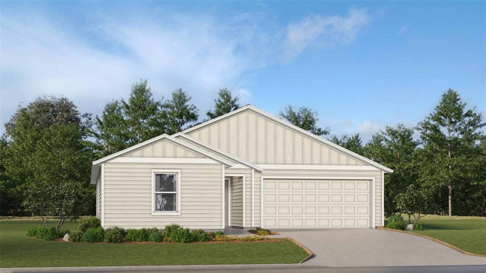 This new single-story home is a modern take on a classic design. Down the foyer is a spacious and open-plan family room which has direct access to the cozy dining room, well-equipped kitchen and attached patio, perfect for everyday living. In a private corner is the owner’s suite with a convenient adjoining bathroom, while on the opposite side of the home are three secondary bedrooms for a restful retreats.