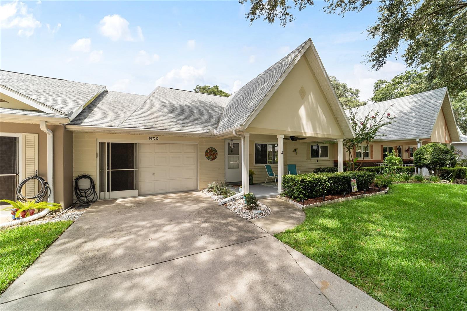 Welcome to this beautifully updated and meticulously maintained 2-bedroom, 2-bathroom villa in the On Top of the World community in Ocala! With important updates already complete—windows (2015), roof (2020), AC (2023), and updated bathrooms—this home gives you peace of mind and is truly move-in ready.
Step inside and you’ll immediately notice the spacious layout and bright, inviting feel. The primary suite offers a walk-in closet and a private en-suite with an updated walk-in shower. A second bedroom and guest bath provide flexibility for visitors, hobbies, or a home office. The kitchen is a standout with plenty of counter space, stylish finishes, and a cozy breakfast nook—the perfect spot for your morning coffee.
Outdoor living is just as inviting! Relax or entertain on the screened-in patio while overlooking a large backyard with space to garden or simply unwind. The 1.5-car garage offers extra room for storage, a golf cart, or even a workshop.
Living in On Top of the World means more than just a beautiful home—you’ll enjoy world-class 55+ amenities including multiple golf courses (fee-based), pools, fitness centers, tennis and pickleball, Veterans Park, dog parks, craft studios, walking trails, restaurants, and more. With golf cart access to shopping, dining, and medical facilities, everything you need is just minutes away.
This villa combines updates, charm, and a great lifestyle—all at an incredible value. Don’t wait—schedule your private showing today and see why this should be your next home!