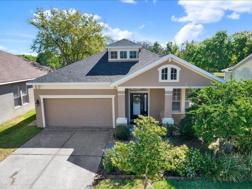 Beautiful one-story home with no rear neighbors, backing to a serene pond and conservation area for added privacy. This bright, open floor plan features 10-ft ceilings and 22 windows that fill the home with natural light. Major updates include a roof(2023), exterior paint (2023), and Bosch dishwasher(2025). 

This spacious kitchen offers 42" cabinets, stainless steel appliances, and a large island, perfect for entertaining. Open layout connects the kitchen, dining, family room, and sunroom. Enjoy outdoor living with a covered screened lanai, extended patio, and fenced yard with private pond access. 

Flexible floor plan includes den/optional 4th bedroom, bonus/office space, and formal living/dining options. Located on a quiet cul-de-sac with NO CDDs. Convenient to shopping, dining, and major highways, with Westfield Citrus Park Mall and Veterans Expressway just minutes away for easy access to Tampa International Airport and area beaches.