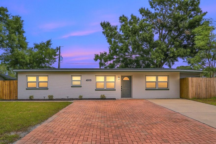 Welcome to this beautifully renovated 4-bedroom, 2-bathroom home located in one of Tampa’s most desirable neighborhoods. Sitting on a fully fenced 0.14-acre lot, this property blends modern upgrades with everyday comfort. From the moment you arrive, you’ll appreciate the gorgeous curb appeal, manicured landscaping, and inviting entryway. Inside, the home features brand-new luxury vinyl flooring, stylish light fixtures, and an open-concept floor plan that’s perfect for both relaxing and entertaining. The updated kitchen boasts stainless steel appliances, quartz countertops, and a sleek contemporary design. Each bedroom is equipped with ceiling fans, large windows, and plenty of natural light. The primary bathroom includes a newly tiled walk-in shower and an upgraded vanity. Additional highlights include a NEW A/C (2025) and NEW Water heater (2025), providing peace of mind for years to come. Conveniently located near the Veteran’s Expressway, this home offers easy access to Tampa International Airport, International Plaza, top-rated schools, and the vibrant downtown Tampa area. Don’t miss the chance to own this stunning, move-in-ready home in one of Tampa’s premier communities.