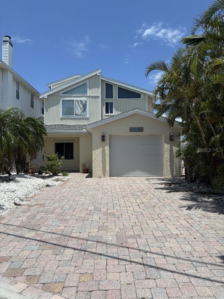 Three level home with 4 bedrooms and 2 full bathrooms located on open water portion of intercoastal walking distance to John's Pass and the beach. 1st floor has been demoed due to water damage. Level 2 and 3 were unaffected and livable. Enjoy the Inground pool and spa and fishing off the dock with boatlift. A boater's and fisherman's paradise with the Gulf access just minutes away.