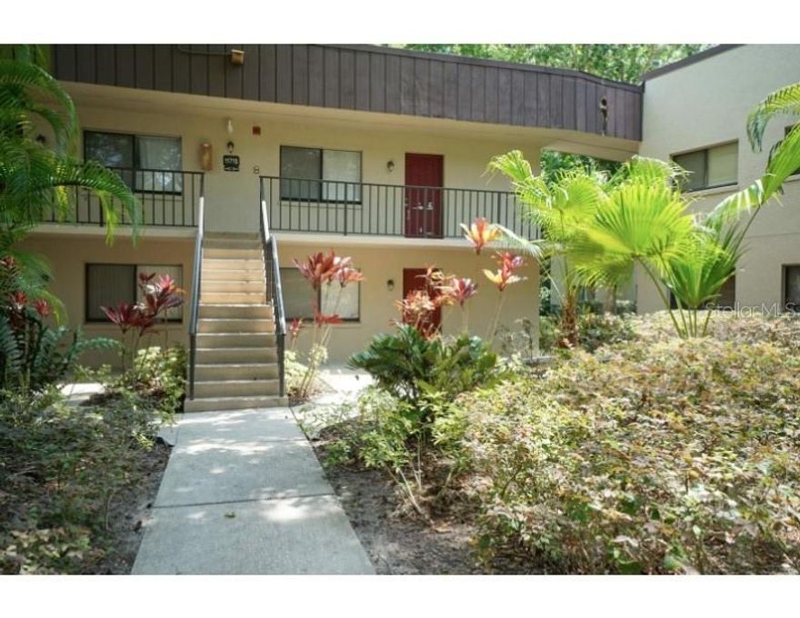 Welcome to this 2-bedroom, 2-bathroom condominium located on the second floor of Raintree Village in Temple Terrace. Offering 960 square feet of living space, the home opens into a combined living area (15x16) and dining space (8x9). The kitchen is equipped with a refrigerator, range, and dishwasher for your convenience.
The primary bedroom (11x13) features a walk-in closet and a private en suite bathroom with a step-in shower. The second bedroom (11x12) connects to a full hallway bathroom that includes a tub/shower combo. Sliding doors from this room lead out to a spacious screened balcony (6x17), perfect for enjoying the outdoors. Additional highlights include a laundry room with a full-size washer and dryer, ceiling fans, and window blinds throughout. Residents of Raintree Village enjoy access to a community pool, clubhouse, tennis courts, and racquetball courts. It is a great location for the University of South Florida,  Busch Gardens, the VA Hospital, or Moffitt Cancer Center. Water, sewer, and trash services are included in the rent. One assigned parking space is provided.
Please note: HOA approval is required, with a $100 application fee for each adult or married couple. HOA fees are $489. If you choose to apply, our application process includes a non-refundable $100 fee for each adult applicant (18 or older). There is also an additional $50 background check fee. Welcome to the wonderful Raintree Village!