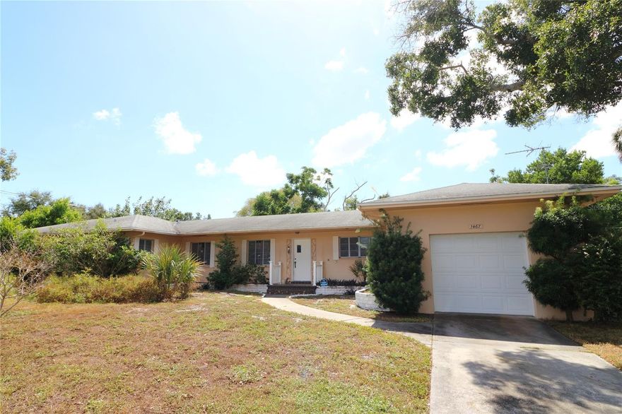 Drenched with great light from an abundance of windows, this solidly built home sited on a 1/3+ acre lot affords room for pool and future expansion and is located in a popular, historic area close to Clearwater Country Club! This home features a solar powered system for all electric components to include HVAC and Hot Water for tremendous savings on energy costs! 

The spacious, split floor plan with 3 generously sized bedrooms features 2 full baths plus 1/3 bath in the garage in addition to an outside shower. Choose from two primary bedrooms, one with separate outside entrance. The back screened porch overlooks the huge, fenced yard, all adding to an offering with endless possibilities and potential! 

Seller is offering a One-Year Choice Home Warranty for the Buyer

Within minutes, you're in downtown Clearwater with access to fabulous restaurants, shops, the Capitol Theater, Clearwater Harbor Marina, and the newly redeveloped Coachman Park! Whether by ferry or car, beautiful Clearwater Beach is just minutes away!