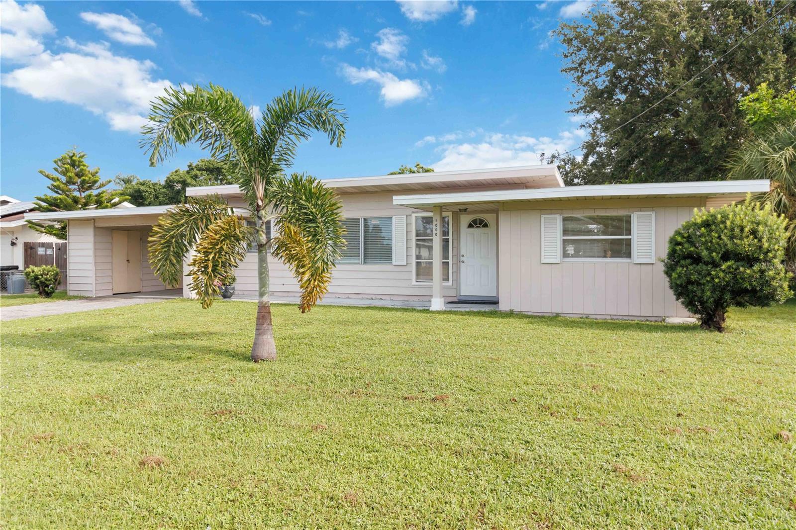 Endless potential in prime location with no HOA fees. Centrally located and just minutes from the world famous beaches of Anna Maria Island as well as downtown Bradenton. This home offers a rare opportunity for investors, do-it-yourselfer's or first time buyers looking to create their dream space. Spacious oversized back yard provides plenty of room for a future pool or large garden in addition to outdoor entertaining. Recent interior updating-includes new interior paint in most areas of the house, updated landscaping, a new roof in December of 2021, and recently replaced outdoor deck. The carport has three lockable closets for additional storage. Bring your vision and make it yours!