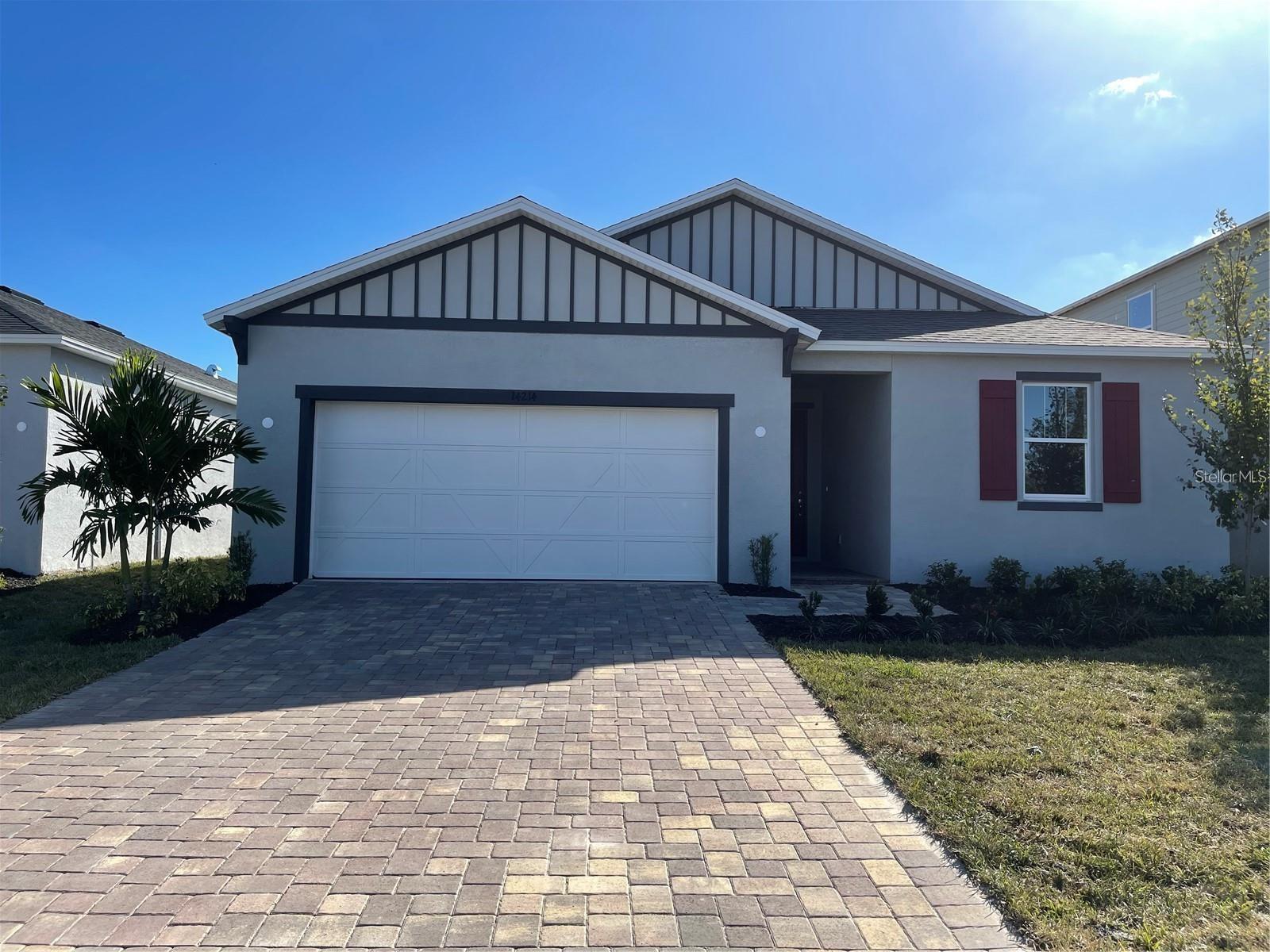 Spacious 4/2 home in a great location! Home over looks community pond. Open kitchen with granite countertops, all appliances included. Large great room. Main bedroom separate from guest rooms for additional privacy. Laundry room, two car garage, energy efficient home. Easy access to Lorraine Rd, SR-70, I-75, Shopping and All that Bradenton and Sarasota has to offer. Community pool and great school district. Welcome home for the holidays!