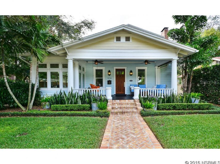 Under contract taking backups. Completely Renovated 1922 Classic Bungalow in Historic Thornton Park - In the Heart of Everything You Love About Orlando! This Immaculate Home was Renovated with Extraordinary Care. Original Oak and Heart of Pine Floors Throughout. Beautiful Tropical Landscaping. Spectacular Bamboo Hedge Surrounding Back Garden. Chef's Kitchen with Top Of The Line Stainless Appliances. Natural Gas Range. True Vented Hood. Bosch Dish Washer. Carrera Marble Counter Tops. Classic Wood Cabinets. Separate "prep" sink with second disposal. Wall Mounted Flat Screen TV in Kitchen. Mechanical, Electrical and Plumbing Systems renovated in 2005. Tankless Natural Gas Water Heater. Dual Zone Electric A/C and Heat. Master Suite upstairs with Custom Walk-In Closet Plus Wardrobe Cabinets. Master Bath Renovated in 2011 w/ Marble Floors & Subway Tile. Shower has Dual Shower Heads and Body Sprays. Fully Air Conditioned, Dehumidified & Heated Basement - perfect for your Butler's Pantry, Wine Cellar or Bonus Room (Basement Refrigerator Not Included). Second Bathroom Fully Renovated in 2016 w/ Marble Floors, Subway Tile & Overhead Rain Shower. Two Natural Gas Fireplaces: Living Room and Guest Room. Plumbed for Outdoor Natural Gas Grill (Grill NOT Included). Irrigation system. Private Rear Patio between Home and RARE Detached Over-Sized Two Car Garage. This Bright, Sun-Filled home must be Seen to be Fully Appreciated.This Property is Offered AS IS. All Dimensions are Approx. Buyer is Responsible for Verifying All Dimensions & Sq. Ft. ;Water: City