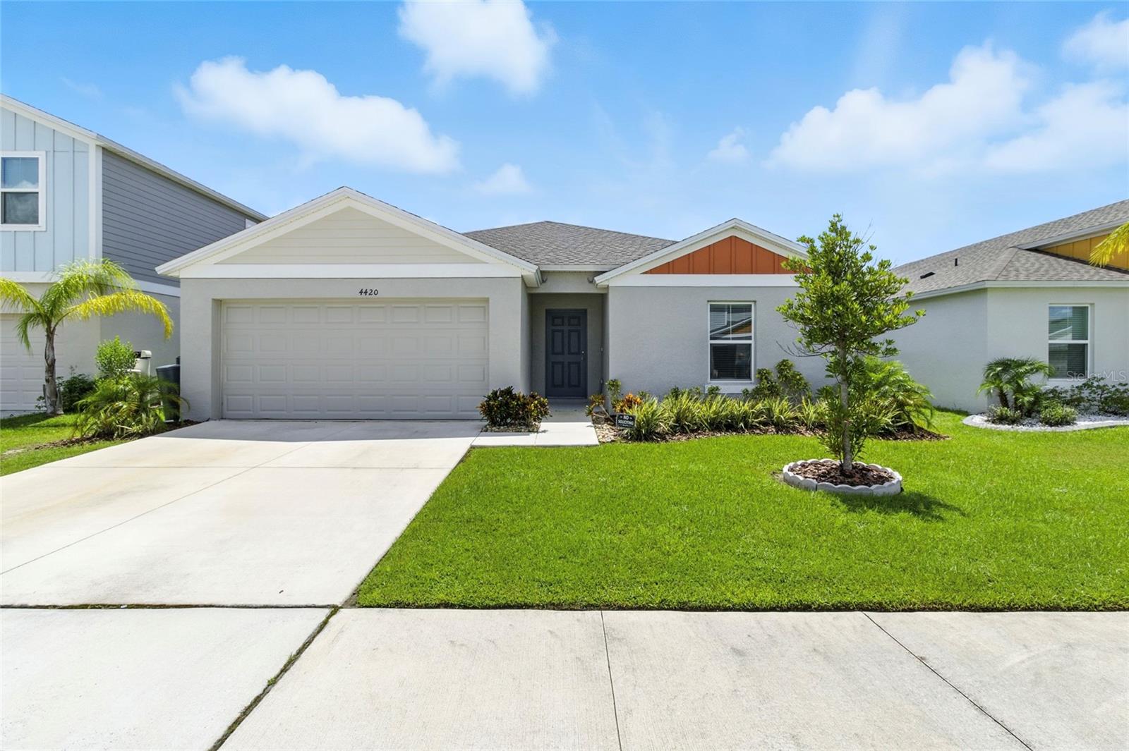Welcome to Riverstone! This beautifully maintained 3-bedroom, 2-bath home combines modern finishes with the comfort of community living. Step inside to find luxury vinyl flooring throughout the main living areas and a bright, open kitchen featuring quartz countertops, sleek cabinetry, and plenty of prep space for cooking and entertaining.
Enjoy peace of mind with a fully fenced backyard, perfect for kids, pets, and weekend barbecues. The spacious layout flows seamlessly for both daily living and hosting guests.
Living in Riverstone means more than just a home, it’s a lifestyle. Take advantage of resort-style community amenities, including a sparkling pool, well-equipped gym, and a dog park for your four-legged friends. Whether you’re looking for your first home, a family upgrade, or a place to settle into Florida living, this Riverstone gem has it all!