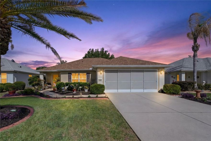 If you are looking for a well taken care of home, this is it.  The Beautiful Alydar model truly move in ready, everything has been done.  ROOF 2021 ** HEAT PUMP HVAC 2017 with Humidity Control and UV light Extra $3000 ** PLUMBING REPIPE 2017 ** NO CARPET ** NEW LAMINET FLOORING 2015 including the TILE **QUARTZ COUNTERTOP 2020 with NEW SINK ** WOOD CABINETS PAINTED 2025 ** PULLOUTS IN ALL KITCHEN CABINETS ** NEW RECESS LIGHTING THROUGHOUT ** NEW PENDANT LIGHTS ** STOVE & MICROWAVE 2023 ** REFRIGERATOR & DISHWASHER 2025 ** PLANTATION SUTTER THROUGHOUT ** CROWN MOLDING ** INTERIOR HOME JUST ALL REPAINTED 2025 ** NEW BLINDS ON LANAI 2024 ** BIRD CAGE CANVAS REPLACED 2025 ** GARAGE FLOOR EPOXY 2023 ** SINK IN GARAGE INSTALLED IN 2017 ** SCREEN ON GARAGE ** PULL DOWN STEPS TO ATTIC ** ** EXTRA INSULATION ADDED 2022 ** HIDE-A-WAY SCREEN on FRONT DOOR **NEW SPRINKLER SYSTEM ** LANDSCAPE CURBING ** Seller just had the Home Pressure Washed and Windows Washed.  Plumbing, electrical and HVAC under a service/warranty contract. Home had an enclosed Lanai, covered Screen Room and open Patio with Pavers. Private Back Yard. This home offers an open floor plan with eat in kitchen, split bedrooms and inside laundry.  Call for your showing today.