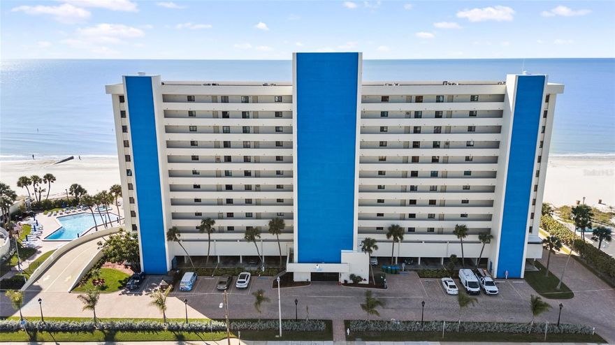 Wake up to breathtaking direct Gulf-front Views of the sand and surf from this 6th-floor, 1 bedroom / 1.5 bath condo in highly sought-after Ocean Sands on fun-filled Madeira Beach, Florida. Enjoy sweeping water views from both the living room and bedroom, with a rare 22-foot-wide private balcony—perfect for enjoying your morning coffee, sunset cocktails, listening to the waves roll in and watching the dolphin & manatee swim along the shoreline.
You’ll feel comfortable in this move-in-ready residence offering peace of mind with numerous hurricane upgrades, including new hurricane shutters (2018), a hurricane-rated front door (2022), and a hurricane-rated kitchen window with turtle-tinted glass (2023). The kitchen features solid wood Kraft Maid Cabinetry, new stainless steel GE appliances (2024), and a Bosch Silent Plus dishwasher (2020). A full-size washer and dryer add everyday convenience, and the AC was replaced in 2017.
The spacious bedroom, with its en-suite bath and roomy 6’ x 6’ walk-in closet, comfortably accommodates two queen beds, making it ideal for hosting family and guests. While the condo is ready to enjoy as-is, it also presents a fantastic opportunity for new owners to update to their personal style.
Ocean Sands allows rentals with a two-week minimum rental period, offering excellent income potential for investors completing a 1031 Exchange or for owners looking to offset ownership costs while still enjoying for personal use. Gulf-front condos with direct Gulf front views, private balconies and amenities are highly desirable among vacation renters.
Additional highlights include extra private owner storage conveniently located by the elevators, one assigned under-building parking space # 19, and ample guest parking.
Residents and guests enjoy resort-style amenities including a huge heated beachfront pool and heated spa, an expansive sun deck with shuffleboard, BBQ grills, and a Tiki Bar—all directly on the pristine sands of Madeira Beach. 
Ideally located near John’s Pass Village Entertainment Center and R.O.C. Park, this condo is close to shopping, dining, boating, and endless beach activities.  Venture a little farther down the Beach to catch the ’Burg Sun Runner to explore downtown St. Petersburg’s world-class museums, fine dining, and vibrant arts scene. With Tampa International Airport just 30 minutes away and Orlando/Disney World 90 minutes from your door, this exceptional property offers effortless beach living with every convenience at hand. This is more than a home—it’s a Gulf Coast lifestyle.  Whether you’re seeking a full-time residence, vacation retreat, or income-producing Gulf-front property, this condo delivers the best of Florida Coastal Living.  Schedule your private showing today.