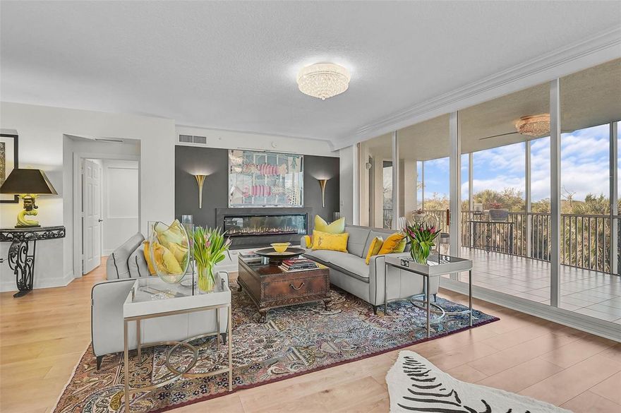 **MAGNIFICENTLY UPDATED, EXPANSIVE CORNER CONDO RESIDENCE OFFERING NEARLY 2,800 SQ FT OF REFINED LIVING SPACE** features 3 Bedrooms, 3 Full Baths, PLUS a Study/Den (or optional 4th bedroom with walk-in closet), all nestled behind the secure gates of the highly sought-after Oaks Preserve Country Club community.  Step off your private elevator foyer into a brilliantly renovated, light-filled interior designed to impress.  Premium upgrades include engineered hardwood and tile flooring, a spectacular chef’s kitchen with quartz countertops and high-end appliances, crown molding, and beautifully updated bathrooms throughout.  The owner’s suite showcases serene views, private balcony access, a spacious walk-in closet, and a stunningly redesigned spa-inspired primary bath. Enjoy breathtaking western sunset views from the oversized balcony—perfect for relaxing or entertaining. Additional highlights include a climate-controlled storage unit and one covered parking space.  Meridian I offers exceptional value with a new roof (2024) and new elevators (2025/2026 – in progress). Residents enjoy private amenities including a heated pool and spa, fitness center, and outdoor grilling area, plus full access to The Oaks Club’s renowned amenities. A must-see residence combining luxury, space, and lifestyle. THE OAKS is a distinguished, 24hr Guarded, Country Club Community which boasts many accolades including: Platinum Club of America, Emerald Club of the World, Elite Distinguished Club of the World and One of America’s Healthiest Clubs - where amenities include Three Restaurants, Ballroom, Two 18-hole championship GOLF courses, award-winning RACQUETS program with 12 Har-Tru Hydro-Grid TENNIS courts (4 lighted), 4 PICKLEBALL Courts, wonderful CROQUET facility, state-of-the-art FITNESS center and junior Olympic, heated community SWIMMING POOL, Bocce, Basketball Court, Playground and more! The Oaks is just minutes from nationally ranked Pine View School, the Legacy Bike Trail, area Beaches and all that Gulf Coast living has to offer. Membership is required and there is NO WAITLIST for GOLF or SOCIAL Membership.