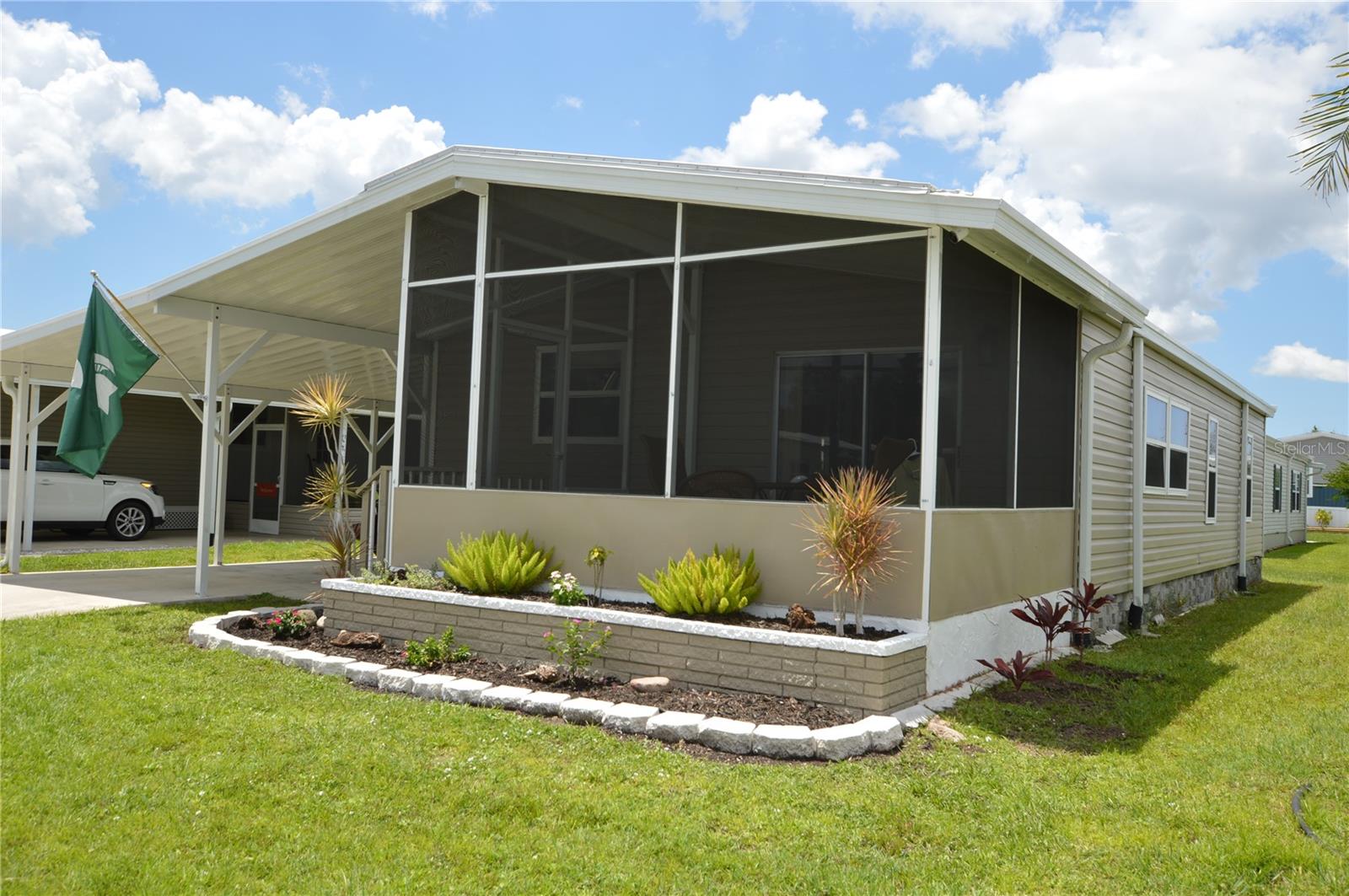 Welcome to Lazy River Village, Sarasota County’s premier 55+ waterfront community on the beautiful Myakka River! This move-in ready home is located in the sought-after pet section and is packed with updates, making it one of the best values in the community.
Inside, you’ll love the bright kitchen with granite countertops, cabinets, and stainless appliances . The home has been thoroughly refreshed with a newer roof (2017), newer windows throughout (2018), modern vinyl siding (2018), updated bathrooms, new lighting, ceiling fans, and a vapor barrier. A convenient laundry room has been added just off the guest bedroom, and there’s even a large workshop/shed for your storage or hobby needs. The spacious primary suite offers a walk-in closet and plenty of natural light. To top it all off, central A/C was installed in 2019.
Step outside and you’re just a short walk to the marina, where you can enjoy peaceful views of the Myakka River. Lazy River Village offers everything you could ask for in the Florida lifestyle: a marina with boat slips and launch ramp, storage for boats and RVs, canoe/kayak racks, a state-of-the-art fitness center, heated pool and spa, shuffleboard, pickleball, bocce, woodworking shop, and even a putting and chipping green. With endless activities and a welcoming community, there’s always something to enjoy.
The monthly maintenance fee of $276 covers lawn care, all common areas, full use of amenities, clubhouse Wi-Fi, two cable TV connections, and in-home Wi-Fi — making life here as easy as it is fun.
This is your chance to own a beautifully updated home in one of Florida’s most desirable 55+ communities. Don’t wait — the seller is motivated, and this home is priced to sell!