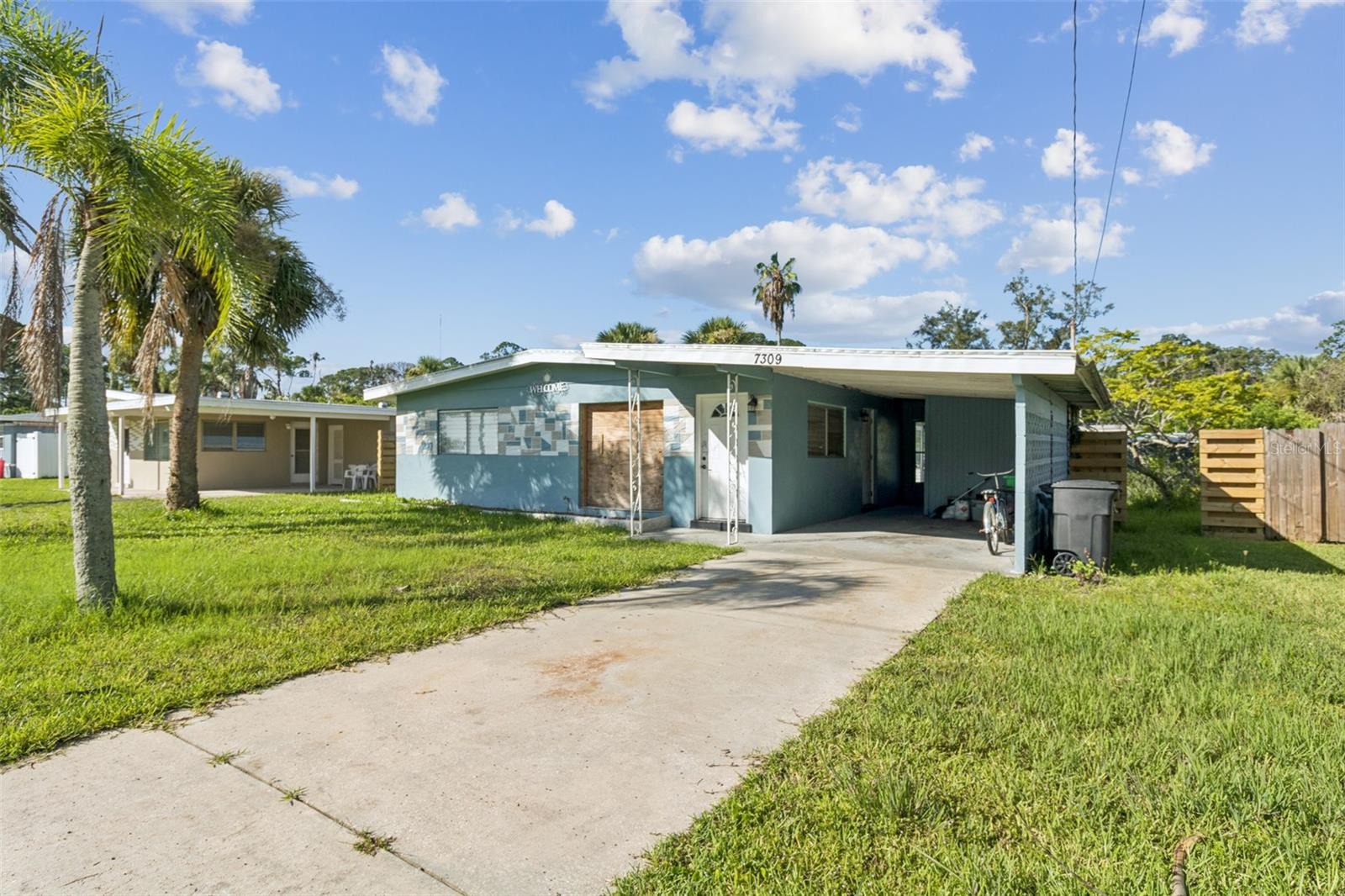 UNDER CONTRACT, HOWEVER WE ARE ACCEPTING BACK UP OFFERS. No HOA – Cute House Almost Ready! Welcome to 7309 Royal Palm Dr, New Port Richey, FL 34652! This is a 2-bedroom, 1-bathroom house with 744 square feet of space on a big 5,400 sq ft yard. This cozy home is almost done being fixed up. Most of the hard work is already finished! A brand-new window is ready to be put in. You just need to do a few small things to make it your own. The inside is bright and clean with new floors and a nice kitchen. There’s space to eat, good closets in the bedrooms, and an updated bathroom. There’s no HOA, so you can enjoy your home your way. It’s in a quiet neighborhood close to shops, parks, and the water. And it’s priced to sell!