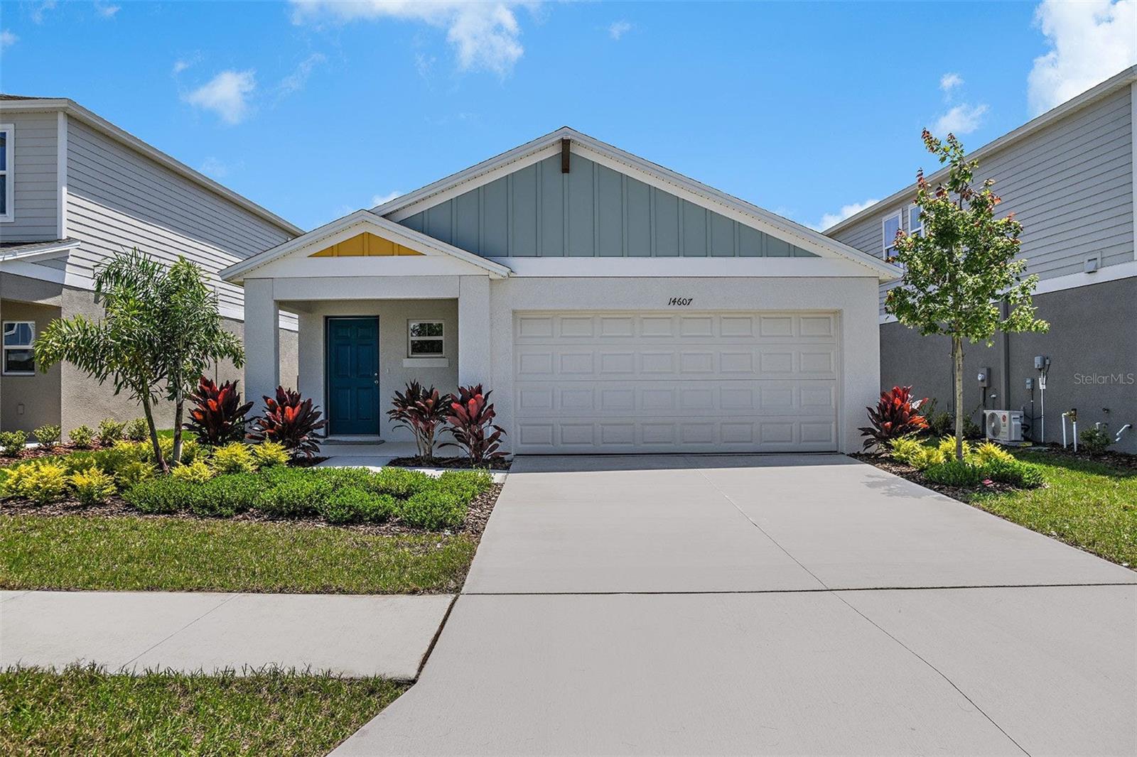 Under Construction. BELOW MARKET INTEREST RATES with use of Seller's Preferred Lender. Feel at home with the Magenta, a single-story home with 3 bedrooms, 2 bathrooms, and a 2-car garage. This layout is a true gem, seamlessly blending modern comfort with Florida charm. Open concept living dazzles with luxury vinyl plank flooring throughout the main living areas. The kitchen, featuring quartz countertops, new stainless-steel appliances and ample storage overlooks the dining and living area. A dreamy, covered lanai, accessible through sliding glass doors, invites you to take full advantage of the Florida climate. The owner’s suite boasts double vanities, a walk-in shower and a substantial walk-in closet, while the additional bedrooms and full bathroom are located off the kitchen for added privacy. With a brand-new washer and dryer conveniently located off the foyer, a smart thermostat with voice control to maintain energy efficient living, and professionally curated landscaping, the Magenta is designed to make every day extraordinary.
Perfectly tucked off US-27 and just minutes from I-4, with easy access via Holly Hill Road 3, you’re only 10 minutes from Posner Park and 20 from Lake Eva Community Park. At Wynnstone, you’ll experience a fresh take on laid-back living, with all the right perks just around the corner—including a pool, cabana, playground, and dog park.
Images shown are for illustrative purposes only and may differ from actual home. Completion date subject to change. Contact or make an appointment for more details on interest rates.