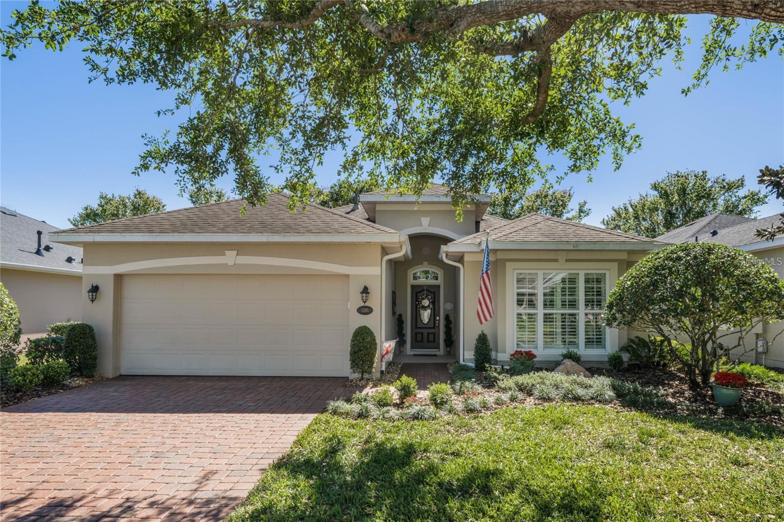 This charming house is located in Victoria Gardens 55+ neighborhood, a peaceful town of Deland, FL, and offers three spacious bedrooms and two full bathrooms. The home features a cozy living area that is perfect for entertaining guests or just kicking back and watching your favorite movie. The kitchen is equipped with modern appliances and ample counter and cabinet space, making it the perfect spot for preparing delicious meals. You will enjoy your morning coffee or late afternoon beverage on the 24'x 20' screened enclosed covered patio with brick pavers overlooking a picturesque Pond! Also, the paver patio extends partially behind the master bedroom area for your outdoor grill. The garage provides additional ceiling-mounted storage racks for your extra belongings. As a resident of Victoria Gardens, you'll have access to a range of amenities including a community pool, fitness center, tennis courts, and a clubhouse. Whether you're looking to take a refreshing dip in the pool, stay active in the fitness center, or socialize with neighbors in the clubhouse, 120+ acre Preserve with Nature Trails, this community has it all. The location of this home is ideal, with easy access to nearby shopping, dining, and entertainment options. Groundcare, internet & basic cable included.