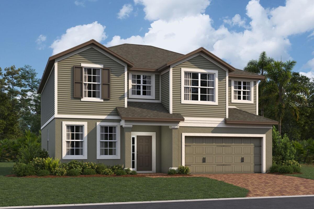 Under Construction. Discover this beautiful new construction home at 5087 Rain Shadow Drive in St Cloud. This home features 4 spacious bedrooms–including a first-floor guest bedroom–3 full bathrooms, an open-concept living space, a 26'4" x 10' lanai, a 2-car garage, and more! The thoughtful design emphasizes both comfort and practicality, with the owner's bedroom positioned upstairs off the loft for added privacy. The open-concept layout creates a natural flow between living spaces, making this home perfect for both relaxation and social gatherings. This new construction home offers the advantage of being move-in ready with contemporary finishes and quality craftsmanship throughout. The well-designed floorplan makes efficient use of space while maintaining a comfortable, welcoming atmosphere. Located in the desirable St Cloud area, this home sits in a peaceful neighborhood with convenient access to local parks and recreational opportunities.