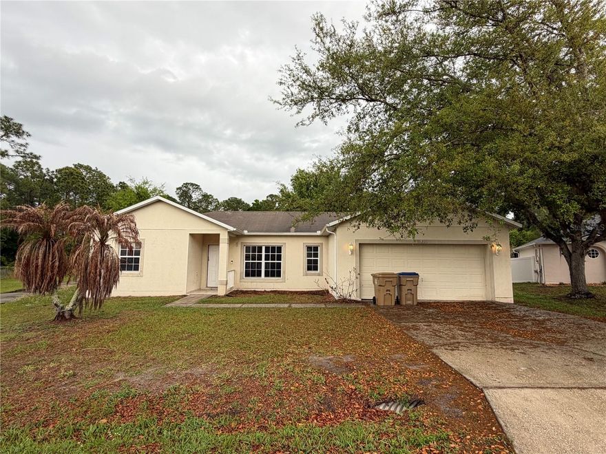 3/2 Block home with 2 car garage on .37 acres in Poinciana community of Kissimmee. Seller has never lived in home and does not disclose. Home sold As-is. Appliances in home stay but not warranted by seller. It is the buyers and buyers agent responsibility to verify all room measurements, HOA rental restrictions, rental guidelines, lot size and utilities and all data noted on the MLS. Seller has never occupied property. Title Company MUST be: MAINSTAY NATIONAL TITLE.