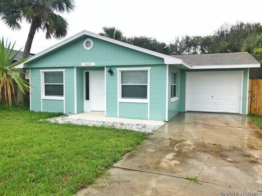 Adorable Beach House just steps from the beach with walkover at the end of the street. Located in Central Beach close to shopping and Flagler Avenue. Newly updated with paint inside and out, new kitchen counter top, cabinet doors and drawers, sink and faucet, raised kitchen ceiling with new lights in kitchen and dining. Bathrooms updated with new vanities, lights and toilets. Upgraded double windows throughout. New carpet and pad, 5 1/4" baseboards, crown molding, fan. Deep single car garage. Outside brick patio area. ;Water: City