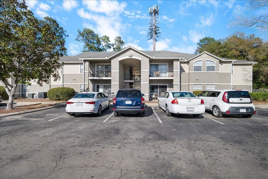 DEAL OF THE YEAR IN WINDSOR PARK! RENOVATED CORNER/END UNIT - 3 bed/3 bath ground floor condo ideally located near the University of Florida and UF Health Shands Hospital, with a covered bus stop serviced by several direct bus routes to UF undergraduate classes just outside the community and only minutes to Butler Plaza shopping and dining. This rare and spacious floor plan features no interior stairs and a bathroom for each bedroom, perfect for roommates or privacy-minded owners. The move-in ready unit features durable upgraded tile throughout, along with a bright, open living and dining area and a convenient breakfast bar. Additional improvements include newer vanities, mirrors, toilet, and lighting fixtures in the bathrooms, as well as granite countertops, a newer sink, and newer stainless steel appliances in the kitchen. Enjoy relaxing on the covered porch with exterior storage closet. Windsor Park residents enjoy resort-style amenities including a large pool and spa, fitness center, basketball and tennis courts. The monthly association fee covers high-speed internet, exterior maintenance, and hazard insurance for the building. PRICED TO SELL!