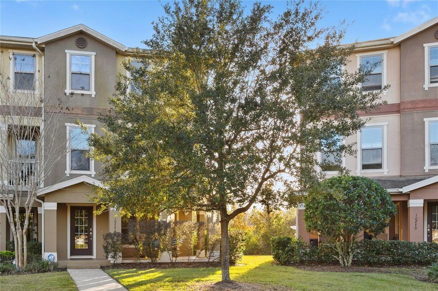 Welcome to this beautifully maintained 3-story end-unit townhome located in the highly sought-after Ravinia at East Park community near Lake Nona. This desirable end unit offers rare privacy and premium views, featuring no rear neighbors with peaceful wooded conservation views behind the home and a charming front porch overlooking a serene pond, perfect for relaxing mornings or evenings.
The first floor welcomes you with an expansive foyer, a versatile flex/bonus room ideal for a home office, media room, guest space, or rental use, a half bath, and access to the rear-entry two-car garage. The open-concept second floor is designed for entertaining and everyday living, showcasing a gourmet kitchen with granite countertops, a large center island, staggered cabinets with crown molding, under-cabinet lighting, and tile backsplash. The kitchen flows seamlessly into the formal dining area and a spacious family room filled with natural light, along with a powder room and additional space ideal for a study nook or work-from-home setup.
The third floor features a private primary suite with a tray ceiling, a large walk-in closet, and a spa-like en-suite bathroom offering dual vanities, a garden tub, and a separate shower. Two additional generously sized bedrooms, a full guest bathroom, and upstairs laundry complete the layout, with a washer and dryer included for added convenience.
Residents of Ravinia at East Park enjoy access to walk and bike trails, tennis courts, pickleball courts, and volleyball courts, enhancing the active Lake Nona lifestyle. The location is ideal, offering quick access to both SR 417 and SR 528, with multiple entry and exit points to the community that help ensure traffic is never an issue. A 10–15 minute bike ride brings you to the Shoppes at Story Park, including Publix, Wendy’s, and more, while a scenic walk through the nature preserve by the lake leads to shops and restaurants at Nova at East Park Village, featuring local favorites such as CFS Coffee, Korean BBQ, and Orlando Health Physical Therapy.
This home is also conveniently located near Lake Nona Medical City, Orlando International Airport, major employers, shopping, dining, and entertainment, and offers low-maintenance townhome living, making it ideal for owner-occupants, first-time buyers, or long-term rental investors seeking strong rental demand and long-term value in a high-growth area. Adding to its appeal is a brand-new 2025 high-efficiency Carrier HVAC system, providing peace of mind and energy efficiency.
Seller is offering closing cost assistance with a full-price offer, making this an outstanding opportunity for first-time homebuyers and investors. Don’t miss your chance to own this outstanding Lake Nona townhome—where privacy, convenience, and value come together.