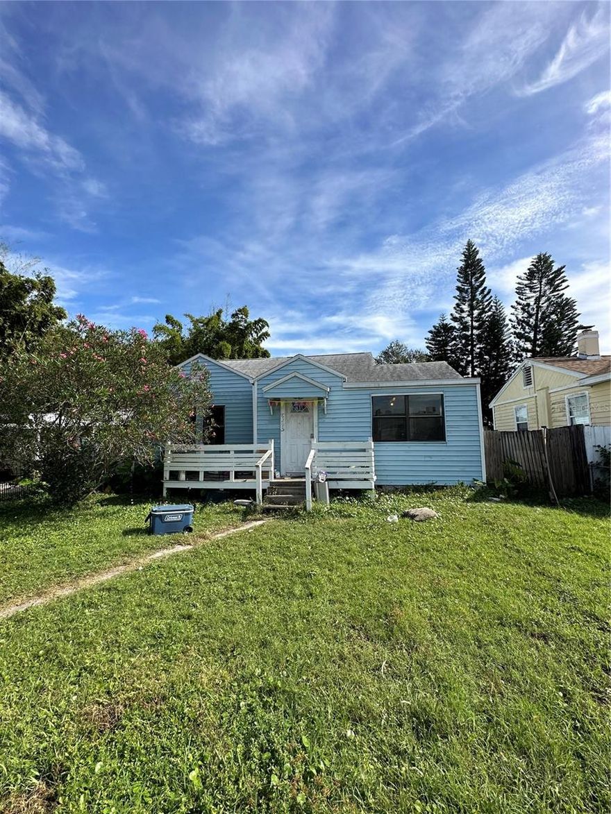 This property, in need of regular renovations, offers significant potential. The exterior requires a power wash, fresh paint, fence replacement, and landscaping. Internally, a modern kitchen upgrade, bathroom renovations, and the conversion of a half bath to a full one are advised. New flooring, fresh paint, and updated fixtures will add a contemporary touch. Conveniently located between 34th St N and 275, the house features a spacious backyard and ample living and dining spaces. Ideal for investors, whether for rental income or a fix-and-flip project, this property presents a lucrative opportunity with strategic enhancements.

Cash offers preferred. No FHA offers will be accepted.

Seller is a licensed realtor.