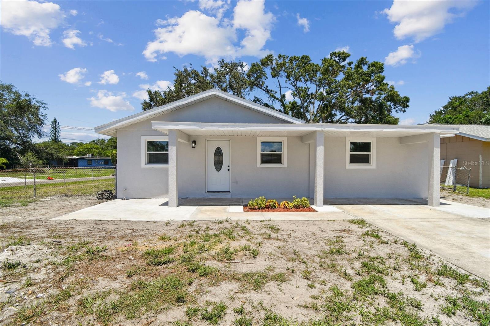 FULLY RENOVATED HOME in the heart of CLEARWATER!! NON-FLOOD ZONE. This stunning 4-bedroom, 2-bathroom home is move-in ready. Significant improvements provide long-term peace of mind and energy efficiency. Some of the updates include: NEW ROOF, NEW A/C, NEW WATER HEATER, NEW ELECTRICAL PANEL, NEW SMOKE DETECTORS, NEW LED LIGHTING, NEW CEILING FANS, NEW PORCELAIN TILE FLOORING, NEW IMPACT-RESISTANT WINDOWS, and NEW INTERIOR AND EXTERIOR DOORS. The kitchen has been completely redesigned with new appliances and modern finishes, while the bathrooms feature a contemporary and functional style. Thoughtfully crafted design elements throughout the home create a fresh and inviting atmosphere. The spacious backyard is perfect for entertaining, gardening, or future additions such as a pool. Located in a quiet neighborhood with no HOA or restrictions, this property offers easy access to US-19, beautiful beaches, shopping centers, restaurants, and top-rated schools. A truly unique opportunity in a prime location. Discover your new home—schedule your private tour today before it’s too late.