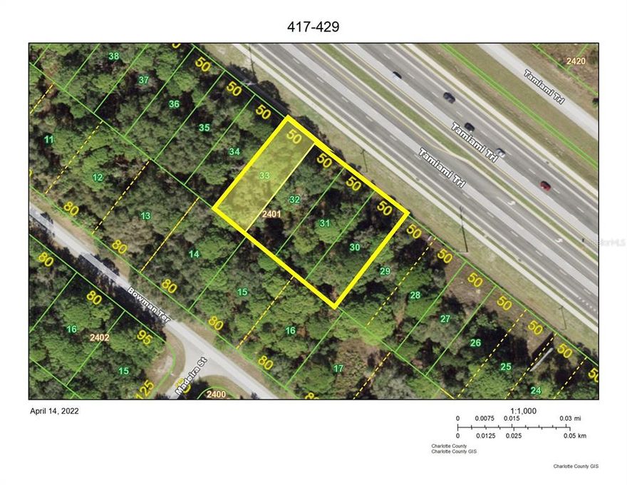 Four (4) Commercial General lots on US 41 in Port Charlotte. These lots are close to the Kia dealership and the thriving community of North Port. 200 feet of highway frontage. City Water and Sewer available. Many possible uses with this zoning and lots of highway frontage for your new business.