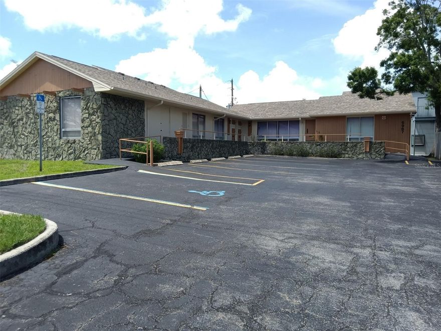 Nice 3 office unit building in an "L" shaped configuration.  Nicely maintained. 4 restrooms, 15 parking spaces.  One unit (1450 s/f) is a dental office currently leased, the smallest unit (490 s/f) is rented as an art studio and the inside corner unit (810 s/f) is an owner occupied real estate office. All sizes are MOL.  Located directly behind the Publix supermarket on Pasadena Ave. and Sunset Dr. S.  Only minutes to the Gulf Beaches.  Nearly every building flooded in this neighborhood during Hurricane Helene EXCEPT THIS BUILDING!.  It has a 12 foot elevation according to the 1999 survey when it was purchased by the current owner.  Only the Wally Watt storage shed on the property flooded, 2 a/c units were replaced and one was repaired.  No water intrusion in this building, it is positioned much higher than other nearby properties!!!  The seller is retiring and the inside corner real estate office will be vacating the property leaving a new owner to occupy or lease out.  Roof was replaced in 2019.  Exterior has been freshly painted.  If you are looking for a nice investment property or want to owner occupy make an appointment to see this one.  Uses could be medical, dental, chiropractor, attorney, real estate, mortgage broker, appraiser, accountant, titile company and many other numerous uses.  Listing broker is owner of property.