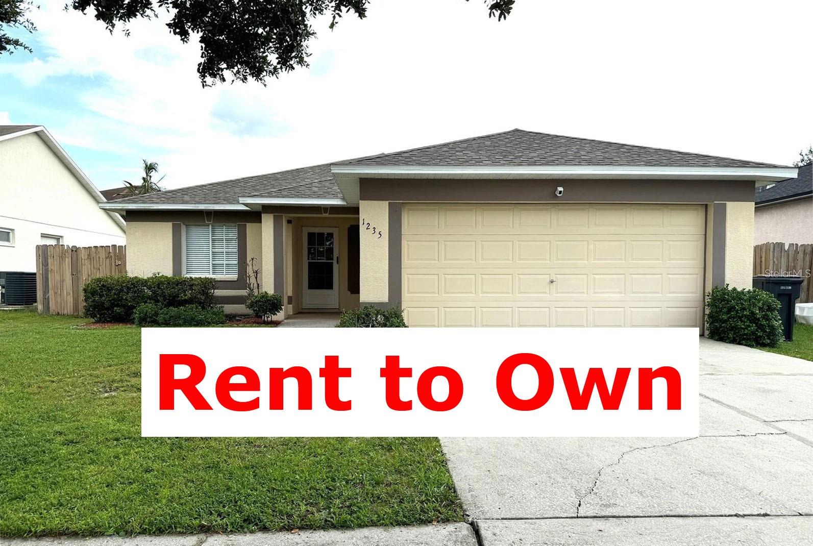 This house is for Lease Option (rent-to-own) only. Option fee is $7500 (3 installments at $5500 due at signing, $1000 due on the 2nd month, and $1000 due on the 3rd month) Rent is $2500 (including $150 towards future down payment), move in funds = 1st Option fee installment $5500+1st month rent $2500 = $8000. Option fee and $150/month paid will be applied towards future down payment of the purchase and NON REFUNDABLE if tenants/buyers decide to not buy this house when the Lease Option terms are up. Repair cost less than $1000 per occurrence is tenants/buyers' responsibility. Lease Option terms are up to 5 years, and tenants/buyers can exercise purchasing anytime during the terms. Qualification: Income 2.5x, credit score 740+, no pets. ( New washer and dryer can be installed if needed. )
LOW OWNING COST: Property tax is less than $5000 for primary residence, NO CDDs, home insurance is around $1200. BRAND NEW kitchen cabinets, countertops, single bowl sink, faucet, garbage disposal, range hood, range, dishwasher, and water heater, NEW interior paint and ceiling paint throughout (NO POPCORN ceilings - whole house ceiling popcorn was removed, primed, re-textured and repainted with 2coats of paint), NEW carpet, ceiling and floor light fixtures, 2 inches cordless window blinds throughout, NEW Ring door bell and Ring camera over the garage, NEW Water softener in 2025! NEW washer and dryer can be installed if needed! NEW refrigerator in 2024. NEW roof in 2022, NEW AC in 2021 (The roof and AC saved you $30k, plus new renovation around $30k, your actual purchase price is around $300k for this MOVE IN READY home.) WHOLE house air duct and dryer vent cleaned and sanitized. FULLY FENCED backyard for privacy. NO BIG TREES within or close to the property lines, so you won't have potential roof damage, driveway damage or foundation damage. Prime location convenient to EVERYWHERE with minutes to Costco, Publix, restaurants, Walmart, Lowes, Home Depot and so much more!