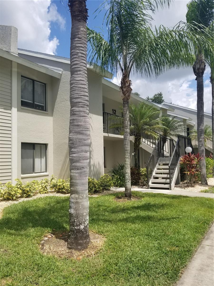 SEASONAL RENTAL NOW AVAILABLE FOR SUMMER and FALL 2025! Fully TURNKEY FURNISHED two bedroom and two bathroom split plan with vaulted ceilings. Laundry in unit! Lovely furniture and décor with 3 flat screen tv's and a well equipped kitchen. Cute front porch and also a very private furnished back lanai overlooking one of the two Palm Aire Golf Courses. Short walk to the community pool and club house. You can't beat this location near University Parkway's stellar shopping and restaurants. Enjoy the amenities and events at Benderson Park a couple miles away. It's an easy drive to downtown and the Gulf beaches as well. Rental requires $100 application to HOA, a security deposit and cleaning fee. Has been rented for Jan, Feb, March, 2025. AVAILABLE APRIL, 2025 THROUGH THE END OF DECEMBER, 2025!