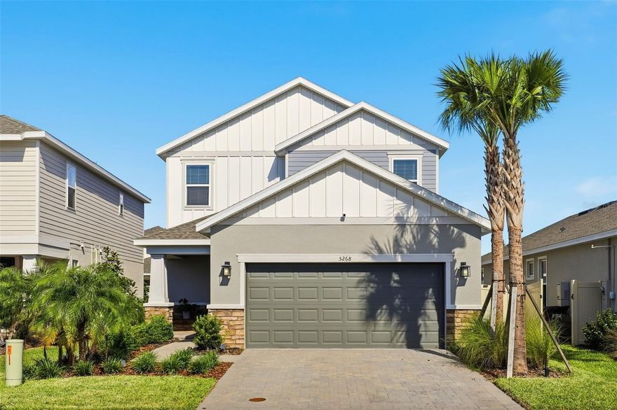 Welcome home to this stunning 4 bedroom, 3.5 bath residence with a dedicated office, perfectly situated in the highly sought after Waters at Center Lake Ranch community in St. Cloud, just minutes from Lake Nona. This beautifully designed home offers the ideal blend of space, style, and functionality with an open concept layout featuring a modern kitchen complete with quartz countertops, stainless steel appliances, a gas stove, and a large center island overlooking the living and dining areas, perfect for entertaining. The bedrooms are thoughtfully arranged for privacy, while the office provides a comfortable space for remote work or study. Enjoy the best of Florida living with resort style amenities and the added convenience of a planned school to be built within the community. Located close to major highways, top rated schools, shopping, and dining, this home offers the perfect combination of comfort, convenience, and modern living.