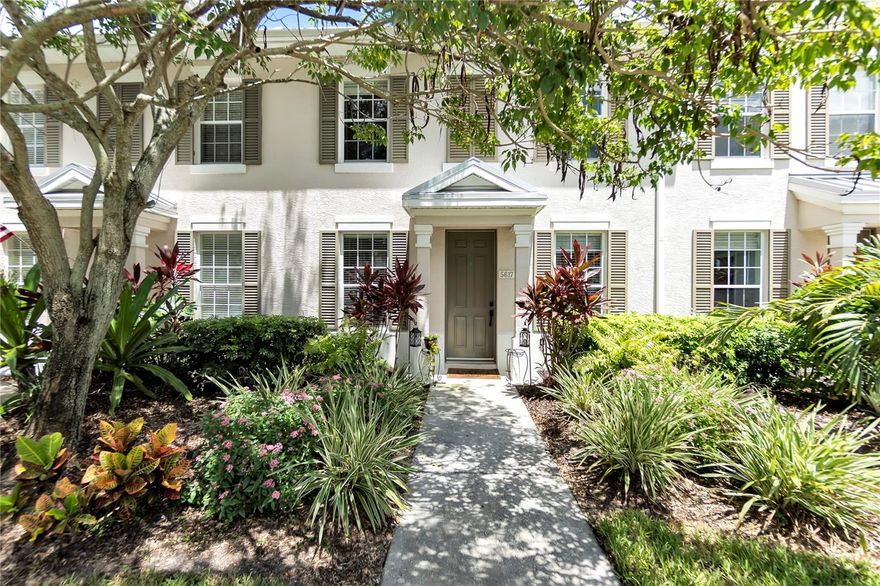 Maintenance-free living in the gated, waterfront community of Harborage on Braden River. This Key West–style townhome offers 3 bedrooms, 2.5 baths, and a 2-car detached garage, blending comfort, privacy, and convenience. The main level features flexible living and dining space, a breakfast nook, and a kitchen with solid-surface counters overlooking the living area. Enjoy indoor-outdoor living on the screened paver patio that opens to the private rear walkway and garage. Upstairs, the primary suite features an updated bathroom and walk-in closet, with two additional bedrooms and a thoughtfully designed full bath completing the second level. The community delivers an unmatched Florida lifestyle with a resort pool and spa, fitness center, walking trails, private marina, fishing pier, and access to the Braden River. Close to dining, shopping, UTC, and area beaches, this property is an ideal rental home for those seeking a peaceful, well-maintained community with exceptional amenities.