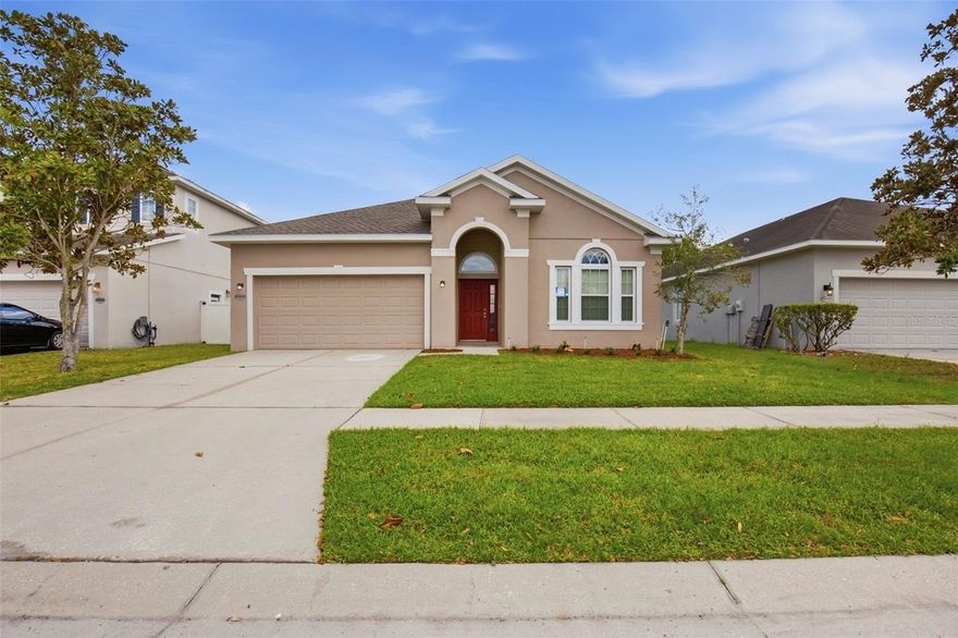 Welcome to this well-maintained home located in the desirable Palm Cove community of Wesley Chapel. This inviting residence features a comfortable and functional layout with a spacious living area that flows seamlessly into the kitchen and dining spaces, creating an ideal setting for both everyday living and entertaining. The kitchen offers ample room for meal preparation while staying connected to the main living areas. The bedrooms provide a relaxing retreat, and the layout offers flexibility to accommodate a variety of lifestyles. Step outside to enjoy a private backyard space perfect for relaxing or hosting gatherings. Residents of Palm Cove enjoy access to community amenities including a pool, playground, and recreational areas, all while being conveniently located near shopping, dining, and major roadways.