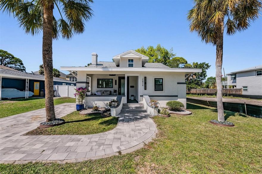 Step into the charm of Old Florida coastal living just minutes from the beautiful St. Petersburg waterfront. Located in the desirable Shore Acres neighborhood and just moments from the exclusive Venetian Isles community, this fully renovated 3-bedroom, 2-bathroom coastal bungalow blends timeless character with modern upgrades, creating a home that feels both inviting and effortlessly stylish.

From the moment you arrive, the lush palms and welcoming front porch set the tone. It is the perfect spot for morning coffee, evening conversations, or simply enjoying the peaceful neighborhood atmosphere.

Inside, the home opens up with soaring ceilings, abundant natural light, and brand new windows that brighten every corner. The spacious living area offers the ideal setting for relaxing nights at home or hosting friends and family.

The renovated kitchen is designed for both function and style, featuring extensive cabinet storage, generous counter space, and brand new appliances that make everyday cooking and entertaining a pleasure.

The primary suite provides a comfortable retreat with a beautifully updated bathroom and dual vanity. Two additional bedrooms create the flexibility for guests, a home office, creative space, or growing household needs.

Out back, the yard offers room to create your own outdoor oasis. Imagine weekend cookouts, string lights under the stars, or space for kayaks and paddleboards after a day enjoying the nearby water.

Major improvements and a fully updated interior bring peace of mind while preserving the charm that makes coastal bungalows so desirable.

Located just minutes from the waterfront, parks, dining, and everything that makes St. Petersburg one of Florida’s most loved coastal cities, this home delivers the perfect balance of location, lifestyle, and character.

Homes like this rarely stay available for long. Schedule your private showing and experience it for yourself.