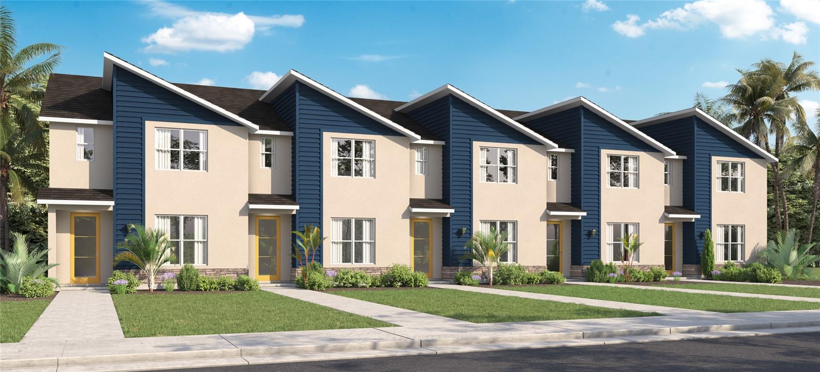 Under Construction. Monterey presents the Sterling. This spacious all concrete block construction townhome optimizes living space with an elevated design featuring 3 bedrooms, 2.5 baths and a 2 Car Garage. As you enter the foyer, you’ll step into a home that reflects your style with an open concept dining area, living room and a spacious kitchen with bar seating. The kitchen is complete with a pantry, stainless steel appliances, and upgraded countertops making cooking and cleaning a breeze. Towards the back of the townhome you will find a half bathroom and private entry from the garage. As you head up to the second floor you are greeted with the 3 bedrooms and 2 bathrooms. The bedroom one-bathroom impresses with double bowl vanity, and modern shower/tub space as well as a spacious walk in closet. The second floor is complete with two guest bedrooms, an additional bathroom, and an enclosed laundry room space. This home features modern details that elevate your personal style. Like all homes in Monterey, the Sterling includes a Home is Connected smart home technology package which allows you to control your home with your smart device while near or away.
*Photos are of similar model but not that of exact house. Pictures, photographs, colors, features, and sizes are for illustration purposes only and will vary from the homes as built. Home and community information including pricing, included features, terms, availability and amenities are subject to change and prior sale at any time without notice or obligation. Please note that no representations or warranties are made regarding school districts or school assignments; you should conduct your own investigation regarding current and future schools and school boundaries.*
