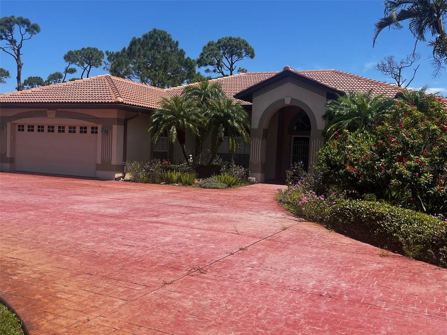 Welcome to this well-appointed 3-bedroom, 2.5 bathroom pool home located in the desirable gated community of Park Place Estates. This bright and spacious residence features a split floor plan, perfect for privacy and comfort. Multiple sliding glass doors open to a screened lanai with an expansive undercover seating area—ideal for entertaining or simply relaxing by the pool. The kitchen is a chef’s delight with stainless steel appliances, a large center island, and a pantry closet for extra storage. The home is surrounded by mature landscaping and a private, generously sized yard that enhances the peaceful atmosphere. Additional features include a two-car garage, and rent includes lawn care and pool maintenance for added convenience.  Available for rent beginning November 1, 2025!!