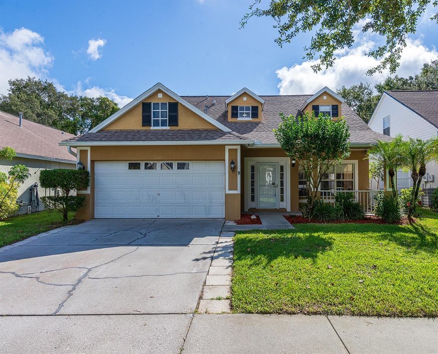 Discover this stunning 4-bedroom, 2.5-bathroom residence spanning 2,072 sqft heated with 2,609 sqft under roof in the highly sought-after Harbor Oaks community. As you step inside, the spacious family room welcomes you, adorned with luxurious vinyl flooring that gracefully flows throughout most of the home. Prepare to be captivated by the dramatic country French kitchen, a culinary enthusiast's dream, complete with a gas stove that will awaken your inner gourmet chef. And for the wine connoisseur in you, an Edge Star Wine Chiller stands ready with over 100 bottles of your favorite wines. The ground floor hosts the master bedroom, featuring lovely vinyl flooring and a charming sitting area beneath the windows. A spacious walk-in closet, thoughtfully appointed with custom built-ins, ensures your wardrobe stays impeccably organized. The master bath has been transformed with designer tile, a custom vanity boasting granite countertops and double sinks, all complemented by a sleek glass slider. Upstairs, an open loft space awaits, complete with custom built-ins. Three additional generously-sized bedrooms, most with walk-in closets also equipped with custom built-ins, provide ample space for your family's needs. A full bathroom with a new vanity, granite counters, designer tile, and glass sliders completes the upper level. Step outside to your own private oasis—a salt-water pool with a heated spa and a recent resurfacing, accompanied by a newer pool pump. All enclosed within a contemporary vinyl fenced yard. An outdoor shower adds convenience to your poolside experience. The roof was replaced in 2018, providing peace of mind for years to come. This move-in-ready gem embraces modern living with the NEST system, controlling both the thermostat and ceiling lighting for ultimate convenience. Harbor Oaks' prime location, just east of Alt 19, places you a stone's throw away from Advent Health Hospital, the Pinellas Trail, and the Tarpon Springs Golf Course. For the active lifestyle enthusiast, the Pinellas Trail is seconds away, offering a direct path to downtown or the sandy shores of Fred Howard Park. Tarpon Springs spoils you with parks, beaches, and the renowned Sponge Docks for shopping and dining experiences. Don't miss out on this exceptional opportunity.