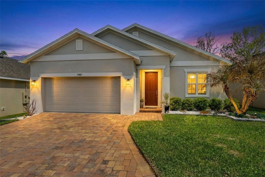 One or more photo(s) has been virtually staged. Experience elevated Florida living in this FULLY UPGRADED home offering 1,706 square feet of thoughtfully designed space, built in 2020 and perfectly positioned in the Cypress Oaks community on a Spacious lot measuring approximately 120 feet deep—just outside Clermont, giving you convenient access to everything Clermont has to offer while enjoying a more relaxed setting.

From the moment you arrive, the paver driveway and enhanced curb appeal set this home apart...this is far from your standard builder-grade property, with custom upgrades throughout and no comparable home in the neighborhood. Inside, you’ll find soaring 9’4” ceilings, upgraded 8-foot interior doors, and large windows that bring in abundant natural light, along with 24x24 porcelain tile throughout, creating a bright, open, and refined living space. The kitchen is a true centerpiece, featuring GE Café stainless steel appliances, modern finishes, and seamless flow into the main living areas.

The thoughtfully designed split floor plan offers privacy, with the primary suite tucked away from the two additional bedrooms—ideal for guests, a home office, or flexible living. The primary suite features a custom walk-in closet with built-ins, dual sinks, and a spacious shower with a rain shower head. Additional highlights include a laundry room with LG washer and dryer, utility sink, whole home water purification system, and a comprehensive security system with cameras inside and out.

Step outside to a one-of-a-kind backyard designed for both relaxation and entertaining. The expansive 25x33 covered patio features 24x24 porcelain tile, dimmable lighting, and a panoramic screen enclosure. A fully equipped summer kitchen includes a sink, induction cooktop, refrigerator, and storage drawers. The backyard showcases professional landscaping with artificial turf, stepping stones, a fully fenced yard, and gutters already in place.


Cypress Oaks offers desirable amenities including a community pool, dog park, and playground, while this home’s location places you right off the Lake Minneola Scenic Trail, which leads directly into downtown Clermont and connects to the West Orange Trail, as well as Lake Hiawatha Preserve for additional outdoor enjoyment. Enjoy local restaurants, shops, and the popular Sunday farmers market, or take advantage of nearby lake access where you can boat or jet ski to waterfront dining.

This is a rare opportunity to own a truly customized home, offering upgraded living, exceptional outdoor space, and a lifestyle that blends comfort, recreation, and convenience.