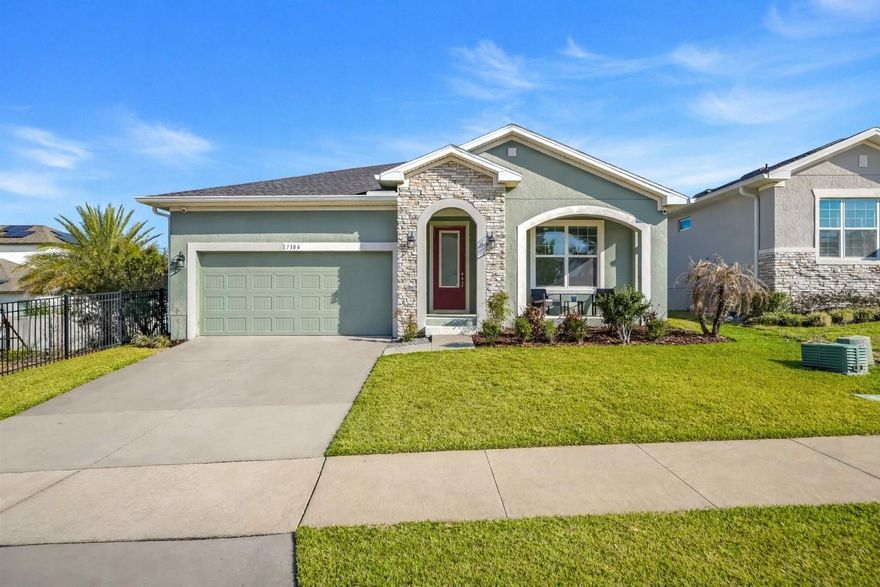 Welcome to this beautifully maintained home in the highly desirable John’s Lake Landing community in Clermont. Built in 2018 and practically like new, this home offers 3 bedrooms, 2 bathrooms, and a dedicated office/den, providing the perfect blend of functionality and comfort for today’s lifestyle.

Inside, the open-concept layout creates a bright and inviting atmosphere, featuring tile flooring throughout the entire home — NO CARPET — along with QUARTZ COUNTERTOPS, STAINLESS STEEL APPLIANCES, upgraded lighting, and stylish finishes throughout. The kitchen flows seamlessly into the living and dining spaces, making it ideal for both everyday living and entertaining.

The spacious primary suite features a tray ceiling, a massive walk-in closet, and an upgraded en-suite bathroom with a walk-in shower and elevated finishes throughout, creating a relaxing private retreat.

Step outside to enjoy the screened-in lanai overlooking a private backyard with NO REAR NEIGHBORS, offering a peaceful space for morning coffee, outdoor dining, or relaxing evenings.

Just moments from the home, residents enjoy access to the community’s resort-style pool, playground, and vibrant neighborhood atmosphere, with regular events such as block parties, First Friday gatherings, and movie nights by the pool.

John’s Lake Landing is one of Clermont’s most sought-after communities thanks to its welcoming vibe and prime location near Florida’s Turnpike, major highways, shopping, dining, and the area’s growing collection of restaurants and everyday conveniences. Located approximately 15 minutes from the Plant Street Market in historic Winter Garden, a popular destination known for artisan eateries, breweries, and specialty shops — plus about 25 minutes to Disney, 30 minutes to Orlando International Airport, and roughly 1.5 hours to both Florida coasts.