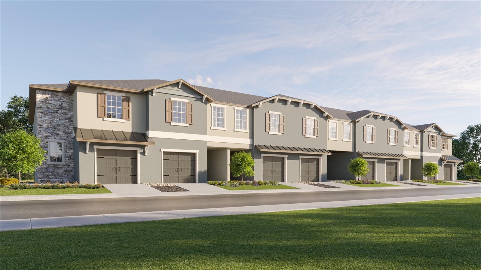 Under Construction. BRAND NEW HOME - Luxury is in the details of this charming two-story townhome. The first floor enjoys an airy design among the spacious living room, kitchen and dining room, opening to the covered patio for serene outdoor moments. Upstairs, an adaptable central loft leads to two secondary bedrooms and the tranquil owner’s suite. The owner’s suite is in a privately situated corner, showcasing a full-sized bathroom and large walk-in closet. Interior photos disclosed are different from the actual model being built. Welcome to Angeline, a new 6,200+ acre master-planned community in Land O' Lakes, FL, perfect for first-time homebuyers and families at every stage in life. Endless days basking in the sun and a wealth of outdoor adventures await for residents living at Angeline, thanks to 3,600 acres of green space and up to 100 miles of onsite trails. Angeline has innovation and entertainment at every corner. Residents will enjoy Moffitt Cancer Center’s new 775-acre Speros FL campus, community farm, up to 100 miles of trails and paved pathways, 3,600 acres of green space, Pasco County park, Lagoon and a STEM magnet school.