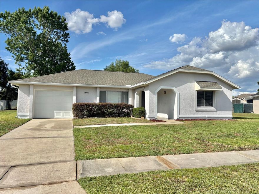 This charming 3-bedroom, 2-bathroom single-family home offers a comfortable and functional layout with 1,305 square feet of living space. The home features a bright living area, a well-appointed kitchen, newly renovated tile flooring, quartz countertops, and a split-bedroom floor plan that provides privacy for the primary suite. Roof replaced in 2019, and new water heater.  Situated on an oversized 0.22-acre lot, the spacious backyard offers plenty of room for outdoor entertaining, gardening, or future enhancements. Additional highlights include a 1-car garage and central A/C.  Conveniently located in the established Meadow Woods community, this property is just minutes from Orlando International Airport, Lake Nona, major highways (SR 417), shopping, dining, schools and major attractions.