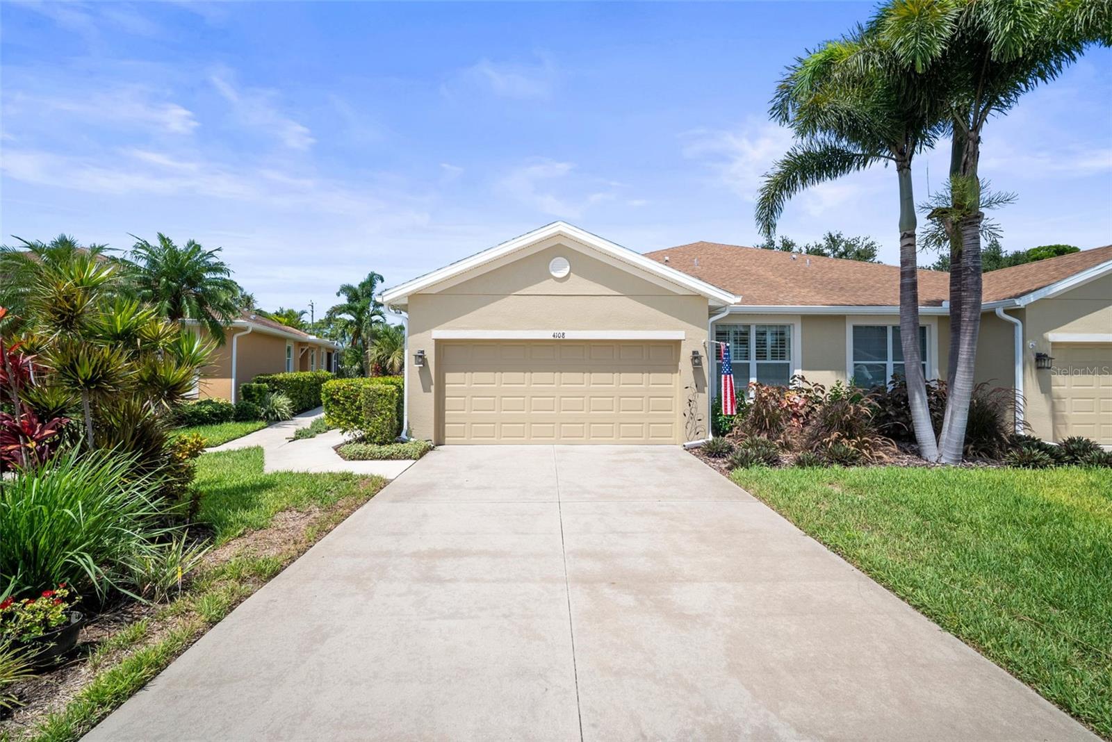 Yep...THIS is the one! Step inside this immaculate 3 bedroom, 2 bath villa with a den/study or bonus room, in the highly sought-after, maintenance-free community of Palma Sola Trace. Built by Taylor Morrison, this home showcases quality construction, high ceilings, and an open floor plan that’s perfect for both everyday living and entertaining. The spacious layout includes a large separate dining room, a kitchen with granite countertops, and a light-filled living area that opens to a private screened lanai surrounded by lush landscaping. Plantation shutters throughout add timeless charm, while gorgeous updated flooring throughout, creates a warm and modern feel. Enjoy peace of mind with thoughtful upgrades including surround sound speakers, an added exterior electrical outlet for a whole-house generator, and a home warranty being offered. The attached 2-car garage adds convenience, and this home has been beautifully maintained and is clean as a whistle! Palma Sola Trace offers a true resort lifestyle with a heated community pool, fitness center, clubhouse, sidewalks, playground, and scenic walking paths with bridges over ponds and mature trees. HOA fees are low and cover almost everything (with CDD included in property taxes). Located just minutes from the Gulf beaches, shopping, dining, and entertainment, this villa combines comfort, community, and convenience—with wonderful, quiet neighbors to make it feel like home.