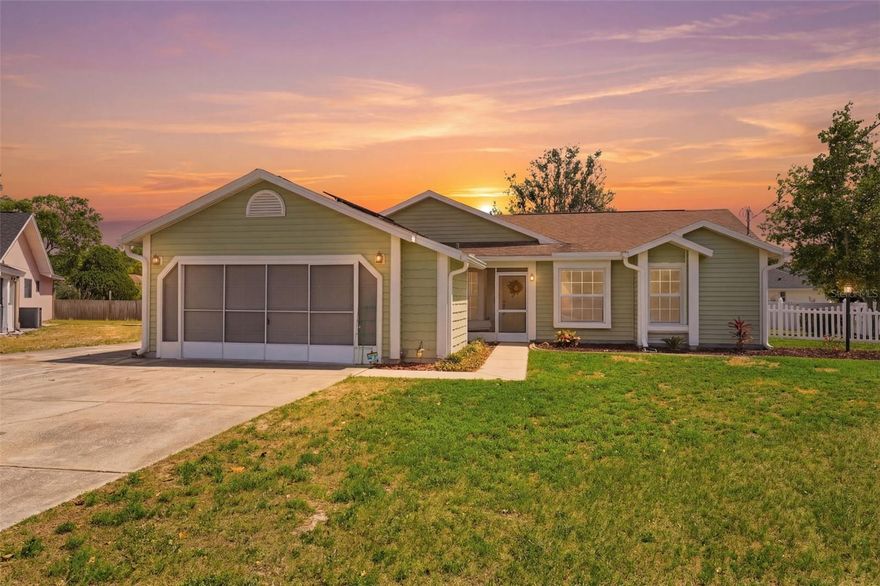 POOL HOME with PAID-OFF SOLAR and RV setup on a spacious .30-acre lot with no HOA. This 3-bedroom, 2-bath home with a dedicated office offers a combination of features that are hard to find in one property, along with key updates already completed.
The home features 1,254 square feet of living space with a split floor plan designed for both functionality and privacy. Engineered hardwood flooring runs throughout most of the home, with tile in the wet areas. The kitchen is in great condition with solid wood cabinetry and stainless steel appliances, offering a practical and inviting space for daily living.
Both the primary and guest bathrooms have been updated, providing a more modern feel in key areas of the home. A dedicated office adds flexibility for working from home, hobbies, or additional space as needed.
Step outside to the screened lanai and POOL area, creating a private setting for relaxing or entertaining. The backyard is fully fenced with vinyl fencing, offering both privacy and usability.
Additional features include PAID-OFF SOLAR for improved energy efficiency, a roof replaced in 2019, and an HVAC system updated in 2019. The property also includes an insulated storage shed and a side RV driveway with a 30-amp hookup, allowing space for recreational vehicles, boats, or additional parking.
Conveniently located in the heart of Spring Hill in a quiet residential setting, this home offers easy access to the Suncoast Parkway, Weeki Wachee Springs, and the 4 Corners area.