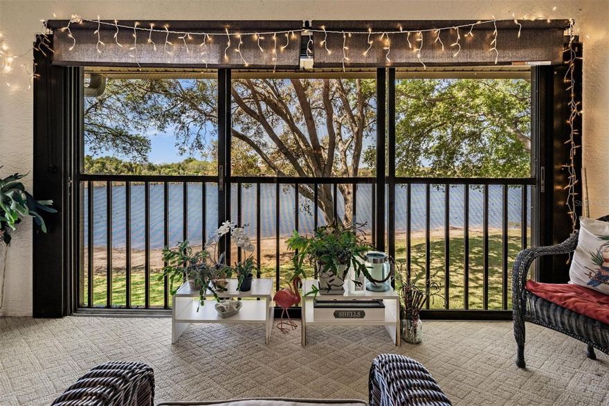 A rare gem tucked away in the highly desirable 55+ community of Villas of Lake Arbor. This beautifully maintained 2-bedroom, 2-bath second-floor condo offers comfort, convenience, and a tranquil lakefront view.
The kitchen features a cozy breakfast nook, ideal for morning coffee or casual meals. 
Step inside to a bright, open-concept living and dining area, perfect for both relaxing and entertaining.

The generously sized primary suite is a true retreat, complete with sliding glass doors that open to your private patio overlooking the serene lake. Enjoy peaceful mornings and breathtaking sunsets as you watch native Florida birds in their natural habitat.

Accessible from both the living room and primary bedroom, the patio offers the perfect setting for reading, unwinding, or simply soaking in the peaceful water views. Located outside of a designated flood zone for added peace of mind.

Just minutes from shopping, dining, golf courses, medical facilities, parks, and the stunning Gulf beaches, this home offers the best of Florida living. 
Residents of Villas of Lake Arbor enjoy a welcoming, pet-friendly community (for pets under 25 lbs) with amenities including a heated pool and fishing pier. HOA and condo fees cover water, sewer, trash, internet, roof, exterior building maintenance, and grounds care, providing a truly low-maintenance lifestyle.
Don’t miss this opportunity to own not just a home, but a peaceful lakeside lifestyle in one of the area’s most sought-after community. Call me today for a private showing!