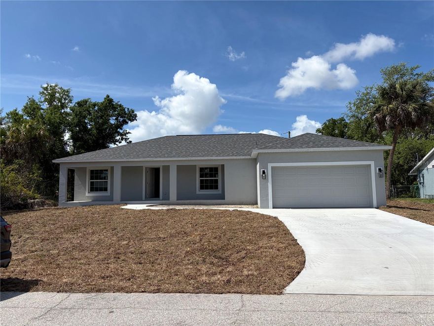 Under Construction. Under Construction. Under Construction. Beautiful Brand New Home!!!Under construction!! The Sunrise Model is a wonderful home design encompassing 3 bedrooms, 2 baths, and a 2 car garage across 1683 sq. ft. of living space. The open kitchen includes a walk-in pantry, spacious island, breakfast/dining area, and French Doors leading to the lanai. The master bedroom includes another set of French doors to the lanai, a walk-in closet, walk-in shower, and dual sink vanity. The remaining 2 bedrooms are located by a secondary bath which includes a tub/shower combo. The home features cathedral ceilings, wood look tile throughout, granite countertops in the kitchen and bathrooms, recessed lighting, ceiling fans in every room, and stainless steel appliances. The home comes with hurricane/storm shutters. There is no wasted space in this home as it was designed for the discerning buyer who is looking to live the Florida lifestyle. Stop by today to see this beautiful home! Please call or text the listing agent for showing times.