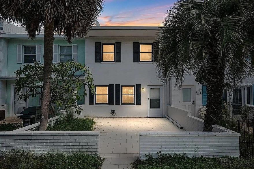 Welcome to your dream Condo in the heart of Dunedin! This beautifully updated 2 bedroom, 2.5 bathroom residence has been fully renovated from top to bottom. NO HOA FEES!!!!!!  This saves thousands every year with no surprise costs. New Roof! New Electric Panel! New AC! New Water heater! New Kitchen cabinets! New Bathrooms! New Granite! New Appliances! New Flooring! New Hurricane windows! Covered parking in rear and large front sitting area with pavers. Each bedroom has it its own bathroom upstairs. Bright, open-concept living!! Walk to the beach!! Located in desirable Dunedin, just minutes from award-winning beaches, charming downtown shops, restaurants, and the Pinellas Trail.