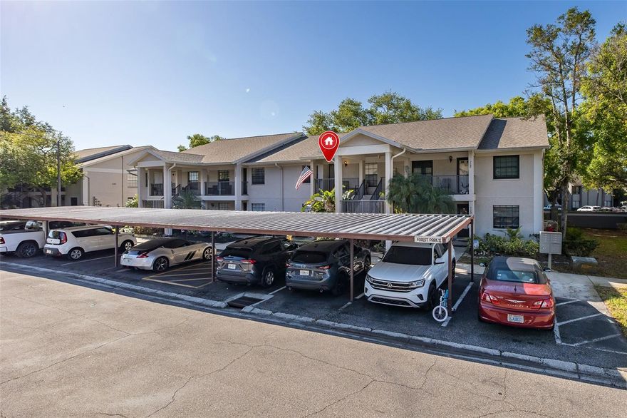Welcome to Dunedin, Florida living at its best! This beautifully updated 2-bedroom, 2-bath condo features an open floor plan with soaring vaulted ceilings and abundant natural light throughout. 
As you enter, you’ll immediately notice the new luxury vinyl flooring that runs seamlessly through the home. The bright, updated kitchen offers space for a breakfast table and features a new stove, stainless steel appliances, white granite countertops accented with a subway tile backsplash, and freshly painted custom cabinetry with ample storage. A new ceiling fan adds both style and comfort.
The dining area is enhanced by vaulted ceilings, new smoke detectors, new light fixture, and freshly painted walls and trim, creating a welcoming space for entertaining.
Just off the kitchen, double doors lead to a spacious secondary bedroom—large enough to accommodate a king bed plus bunk beds, making it ideal for guests or family. The hallway includes a linen closet and a full bathroom with a tub. This area also offers flexibility for a private home office setup.
Toward the back of the condo, the primary suite provides a peaceful retreat, complete with a hallway leading to an en-suite bathroom featuring a new double vanity and toilet.
Don’t miss the versatile bonus room—perfect as a home office, playroom, or cozy flex space—complete with a large storage closet and a full-size newer washer and dryer. Whether you envision morning coffee with a good book, a peaceful yoga retreat, or a creative workspace, this room offers endless possibilities to fit your lifestyle.
Location truly sets this home apart. Just under 6 miles from Honeymoon Island and only 3 miles to the mall, you’ll enjoy the perfect balance of convenience and coastal living. With shops and restaurants within biking distance, everything you need is right at your fingertips.
The community amenities are the cherry on top, featuring a beautifully updated clubhouse with comfortable seating, TVs, a pool table, and more—plus a sparkling pool to enjoy year-round. 
One of the standout features of this community is the incredible value the HOA provides. Covering essentials like internet, cable, water, sewer, trash, exterior maintenance, common area taxes, escrow reserves, pest control, and community pool and club house, it takes the stress out of homeownership while helping you save on monthly costs. New Roof 2024