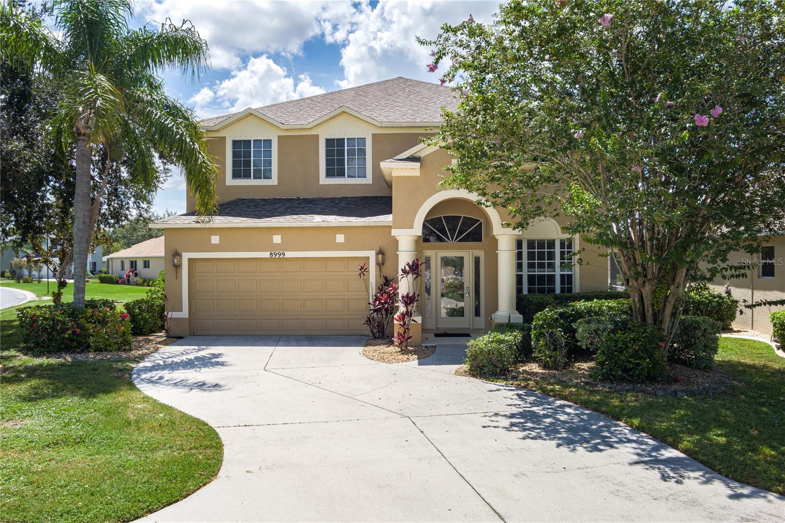 Don’t miss your opportunity to own this roomy 5-bedroom, 3.5-bath home featuring Lennar’s Boca Grande floor plan—one of the largest in the community with 2,909 sq.ft. of functional living space. The main floor welcomes you with a massive family room, complete with a pool table, and flows into an open kitchen equipped with stainless steel appliances. The kitchen seamlessly flows into the dining area and spacious living room, creating an open-concept layout that’s perfect for everyday living and entertaining. This connected space allows for easy interaction with family and guests, whether you're preparing meals, hosting gatherings, or simply relaxing at home. A convenient half bath and dedicated laundry room add everyday practicality. Upstairs, the expansive double-door primary en suite offers a quiet escape large enough to add a sitting area. Step into the massive en suite bathroom complete with soaking tub, and two oversized walk-in closets. Four additional bedrooms provide flexibility for family, guests, or extra flex space. Outside is your private oasis to enjoy the screened-in plunge pool overlooking serene pond views—perfect for relaxing or entertaining. The beautiful outdoor couch seating area will remain with the home, making the space truly move-in ready.
Recent updates include: 3D shingle roof (2023), HVAC system (2018), Second HVAC system (2023), New water heater (2023).
This home is situated in a highly desirable golf course community with low HOA fees and NO CDD—a rare find in today’s market! Easy access to I-75, making commutes to Tampa, St. Pete, Bradenton,Sarasota, and award winning Gulf Coast beaches a breeze! Shopping, dining, and everyday conveniences are just minutes away.
Bonus: Pool table and outdoor couch seating area—are included!
